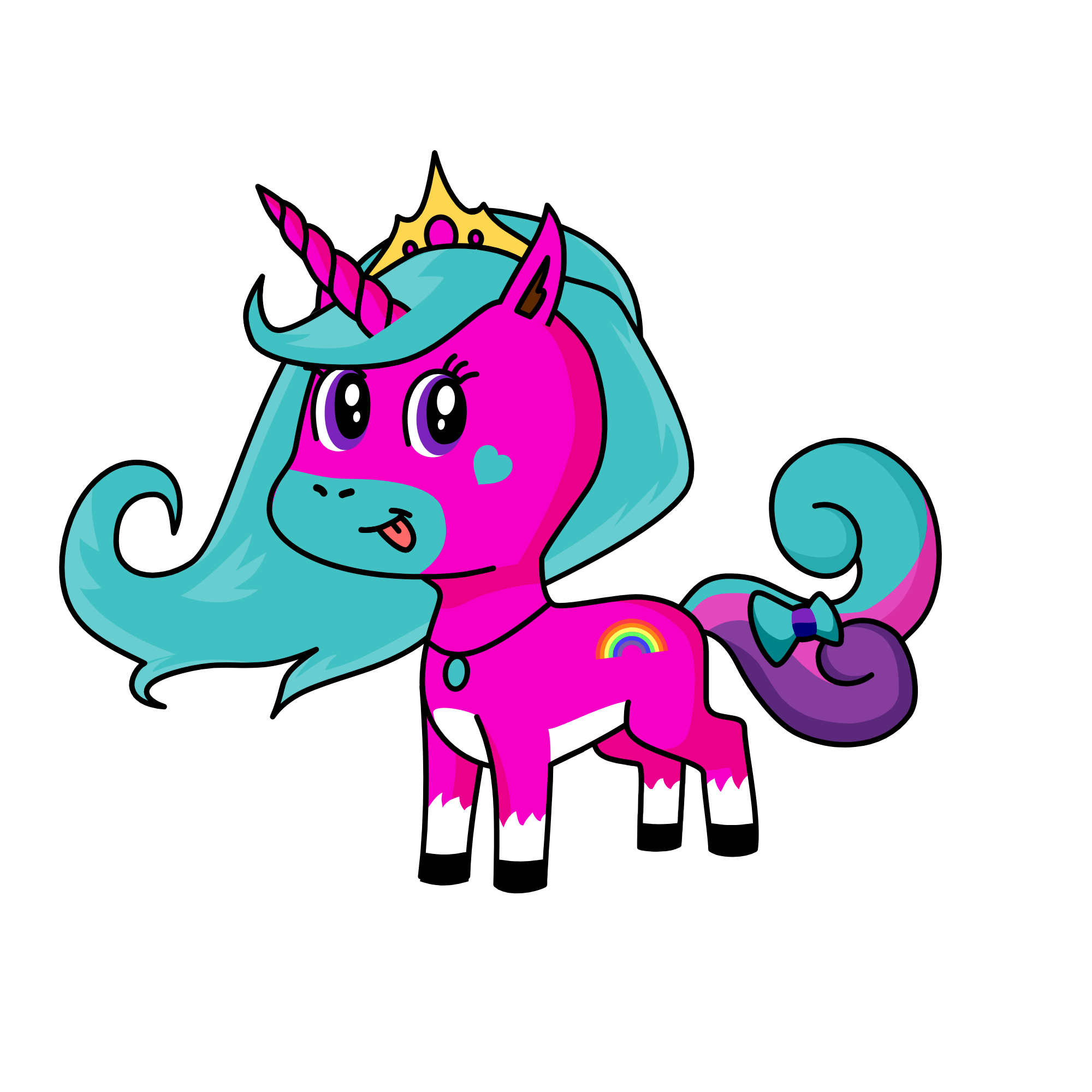 Queen Pretty, the unicorn