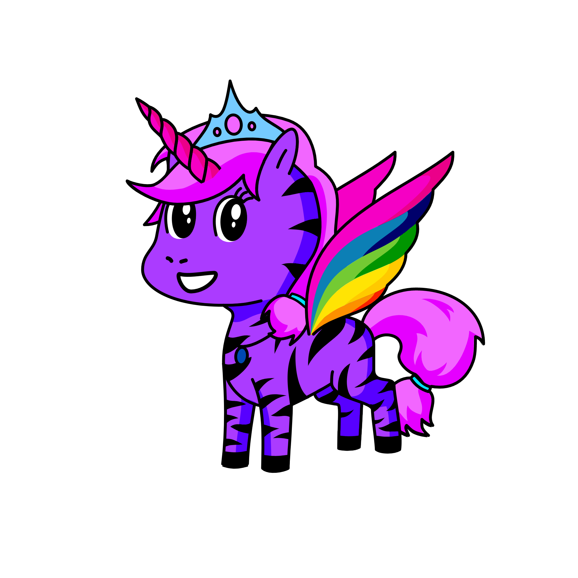 Princess Rainbow, the unicorn
