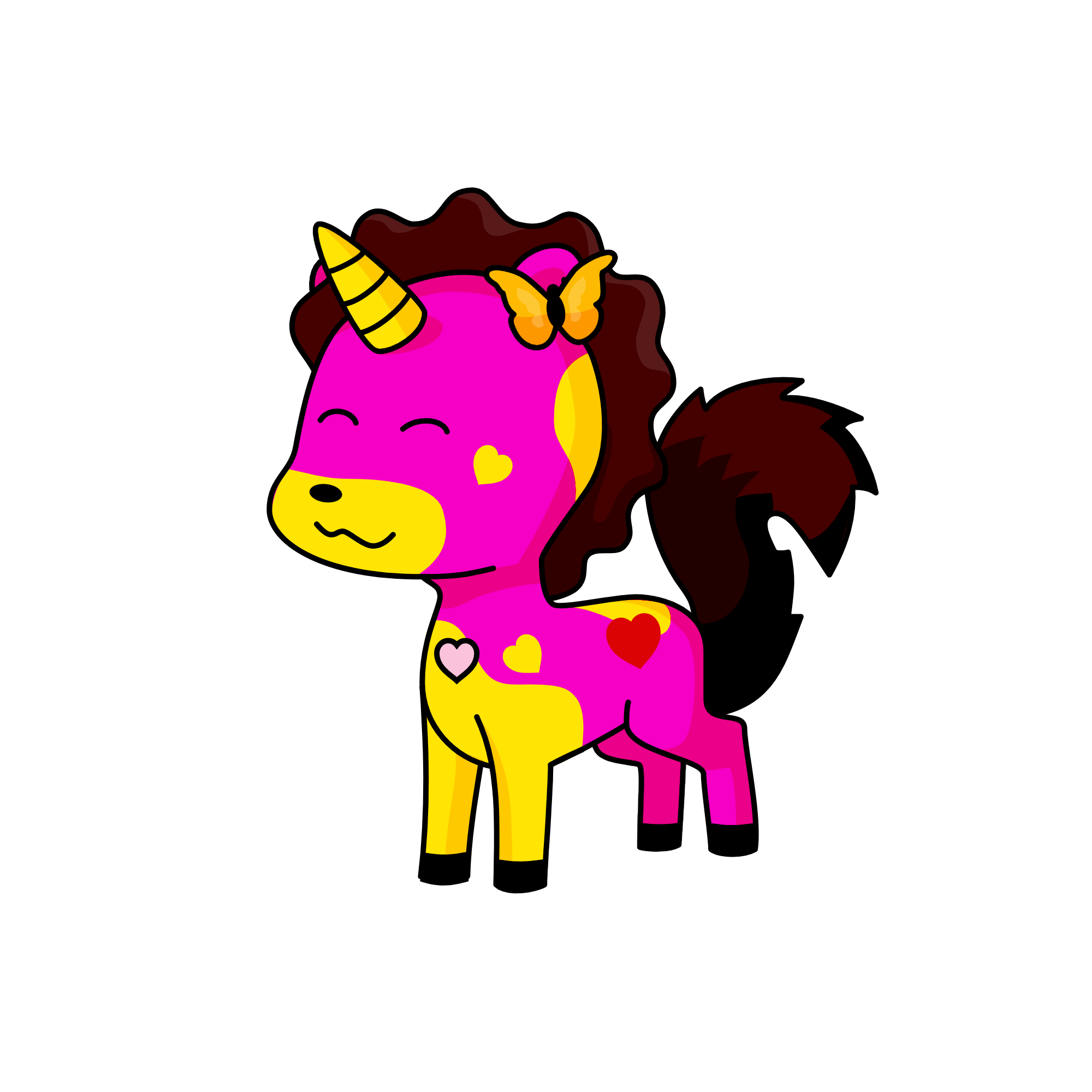 love kawaii, the unicorn