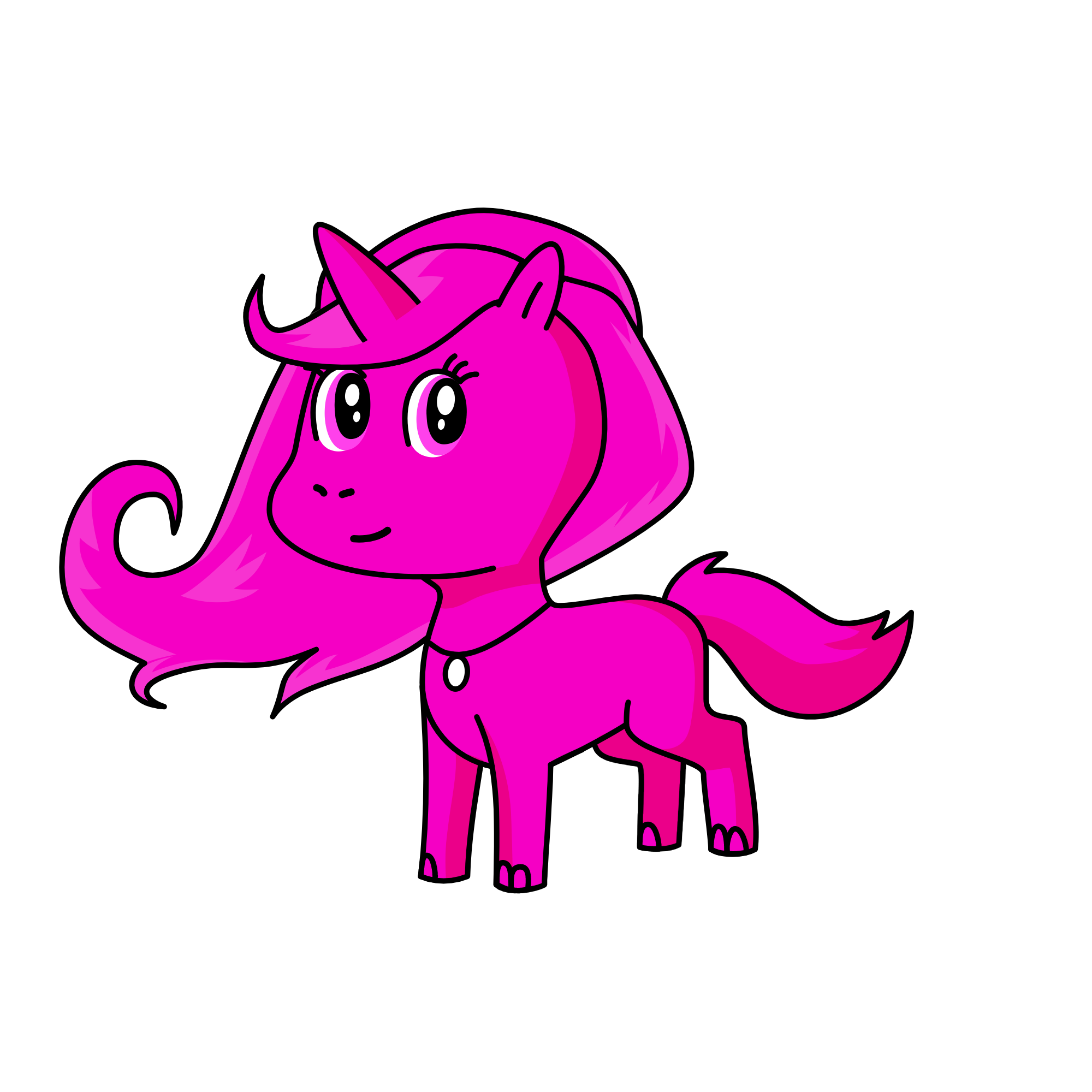 Pinky, the unicorn