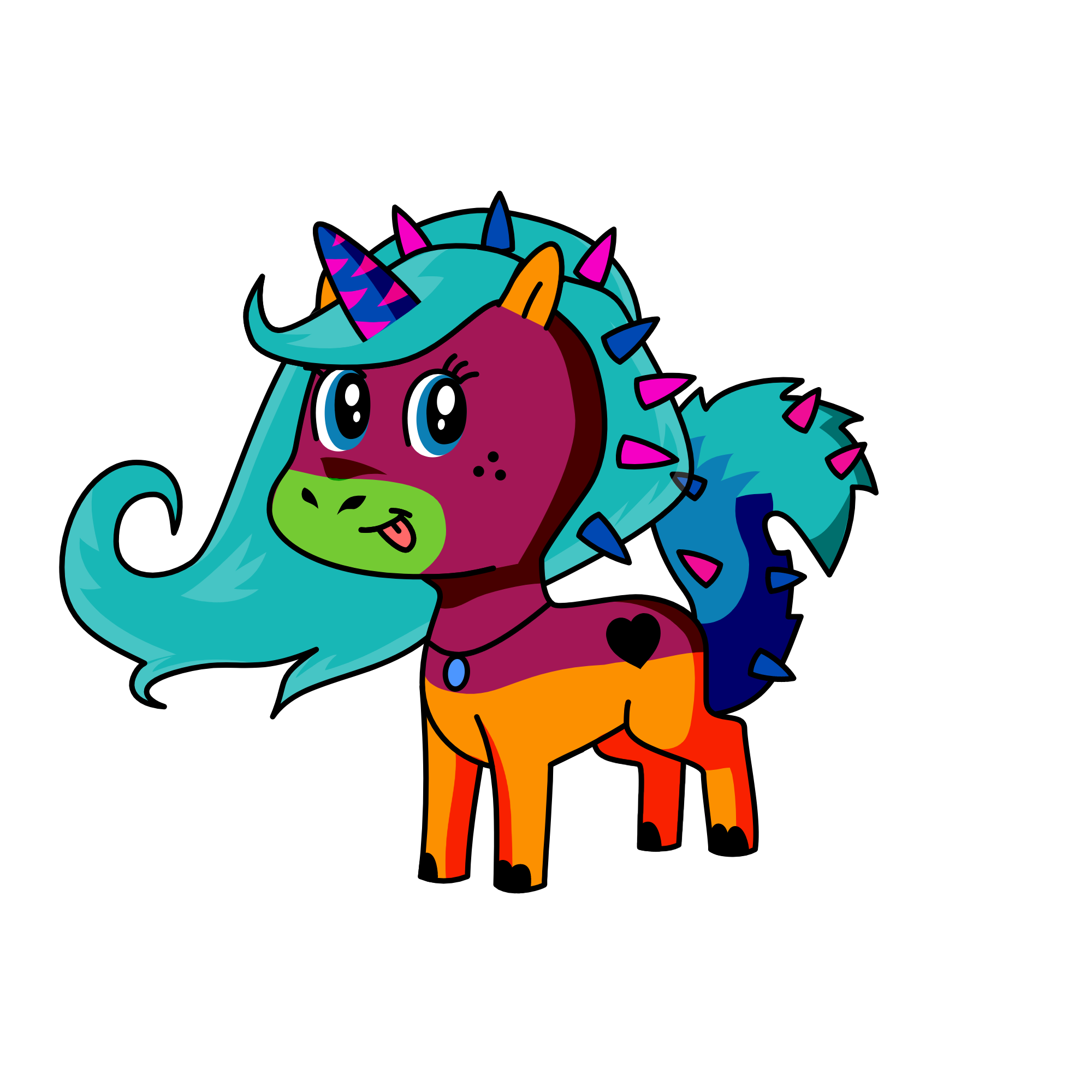 Little Miss Pretty, the unicorn
