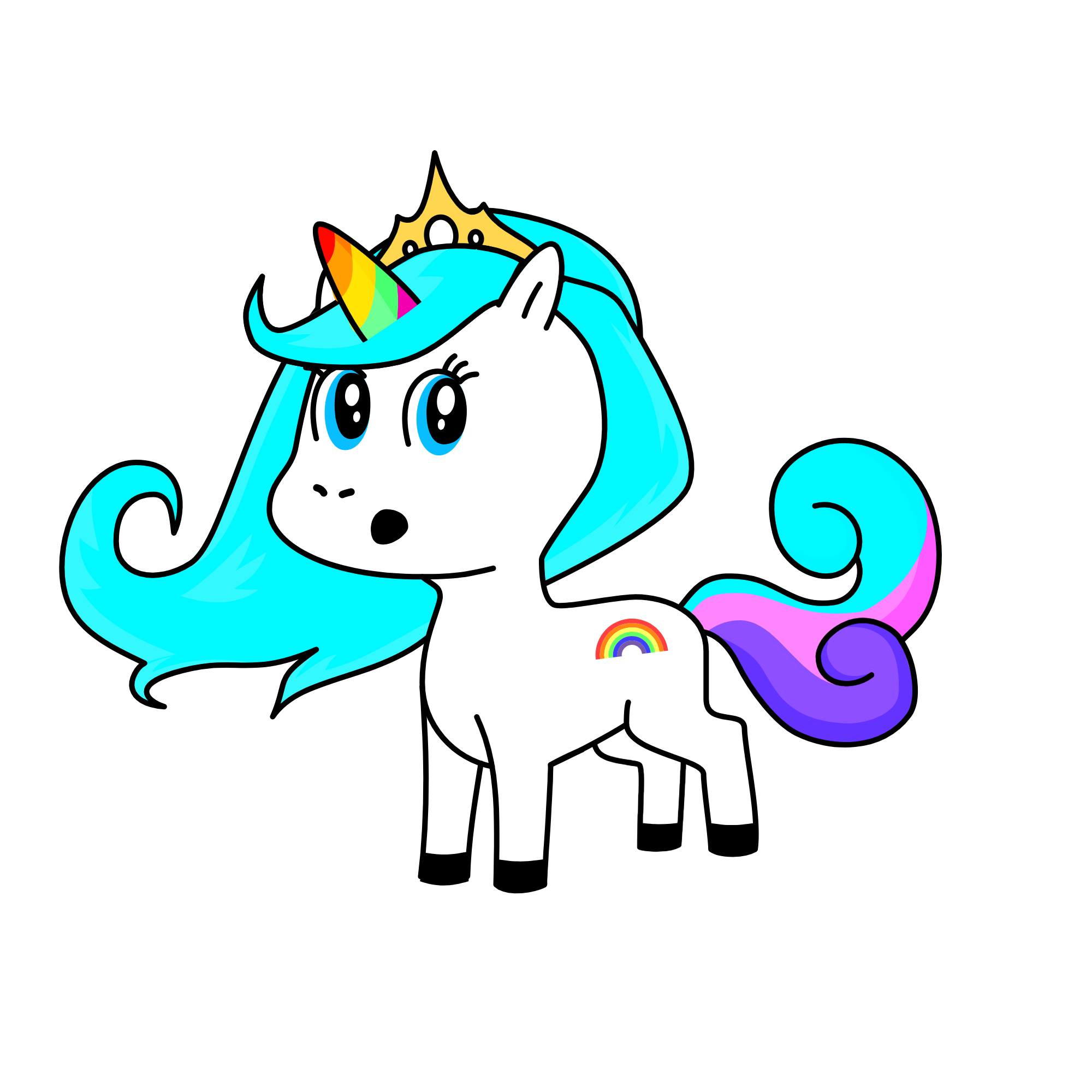Princess Snowflake, the unicorn