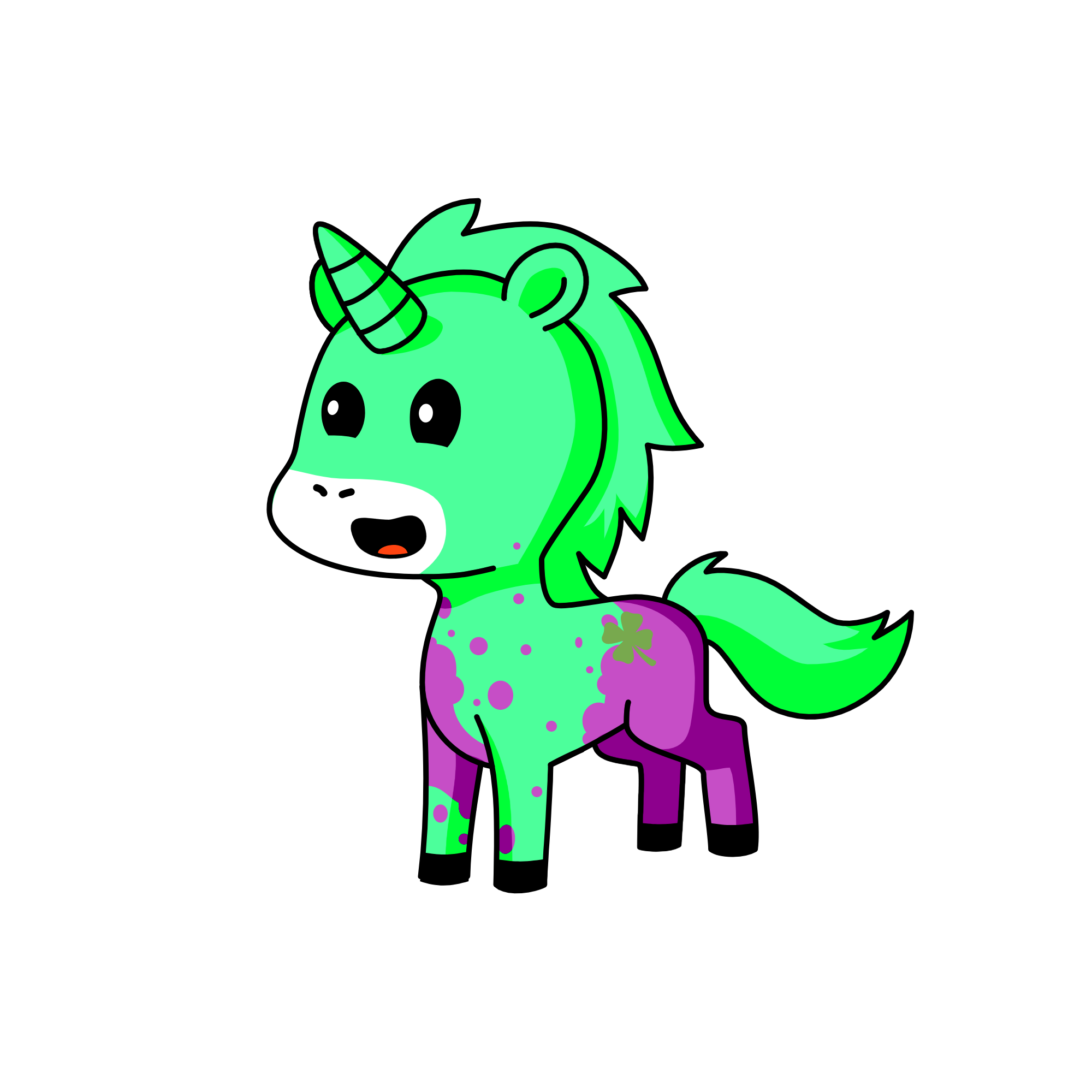 slime perple, the unicorn