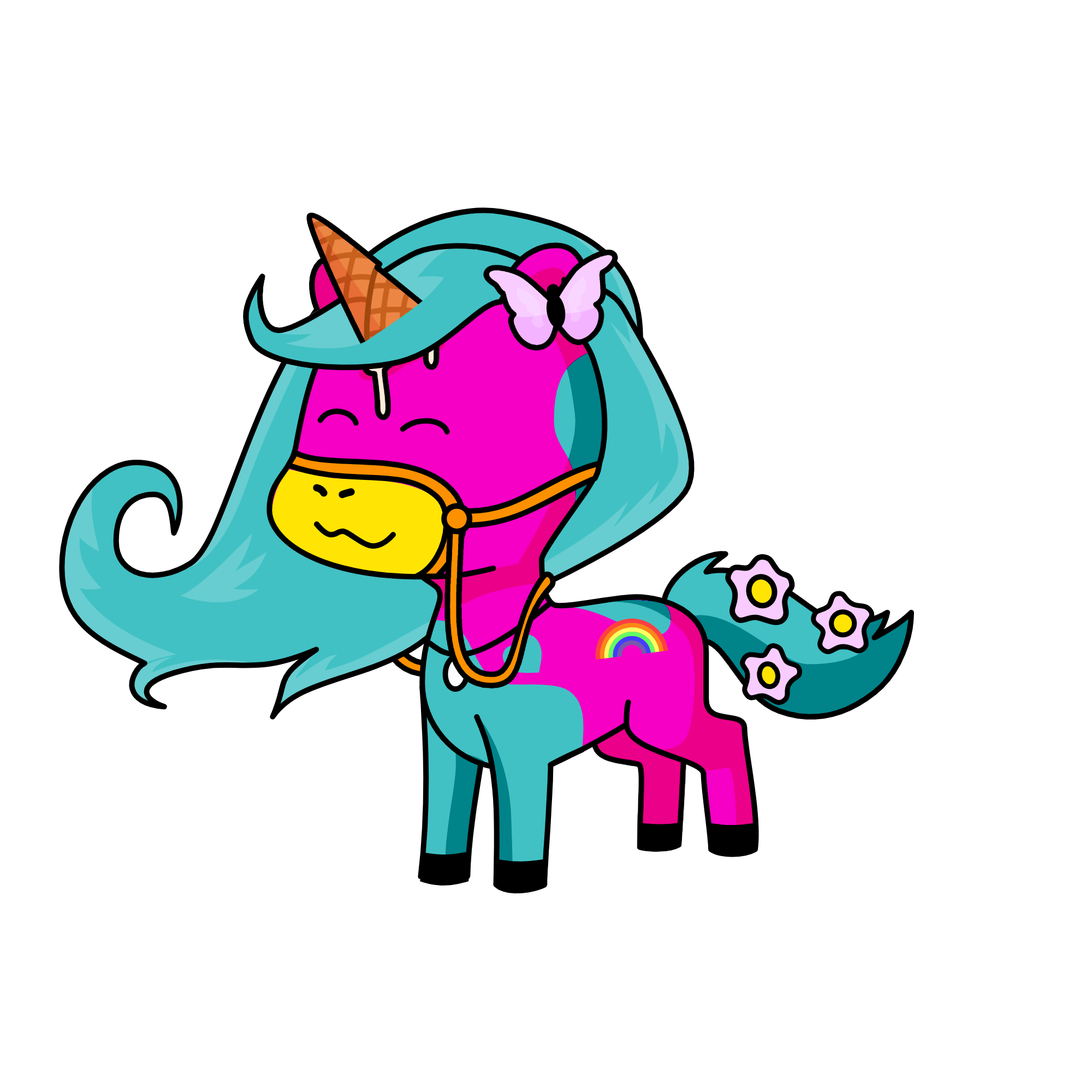 Rainbow Splash, the unicorn