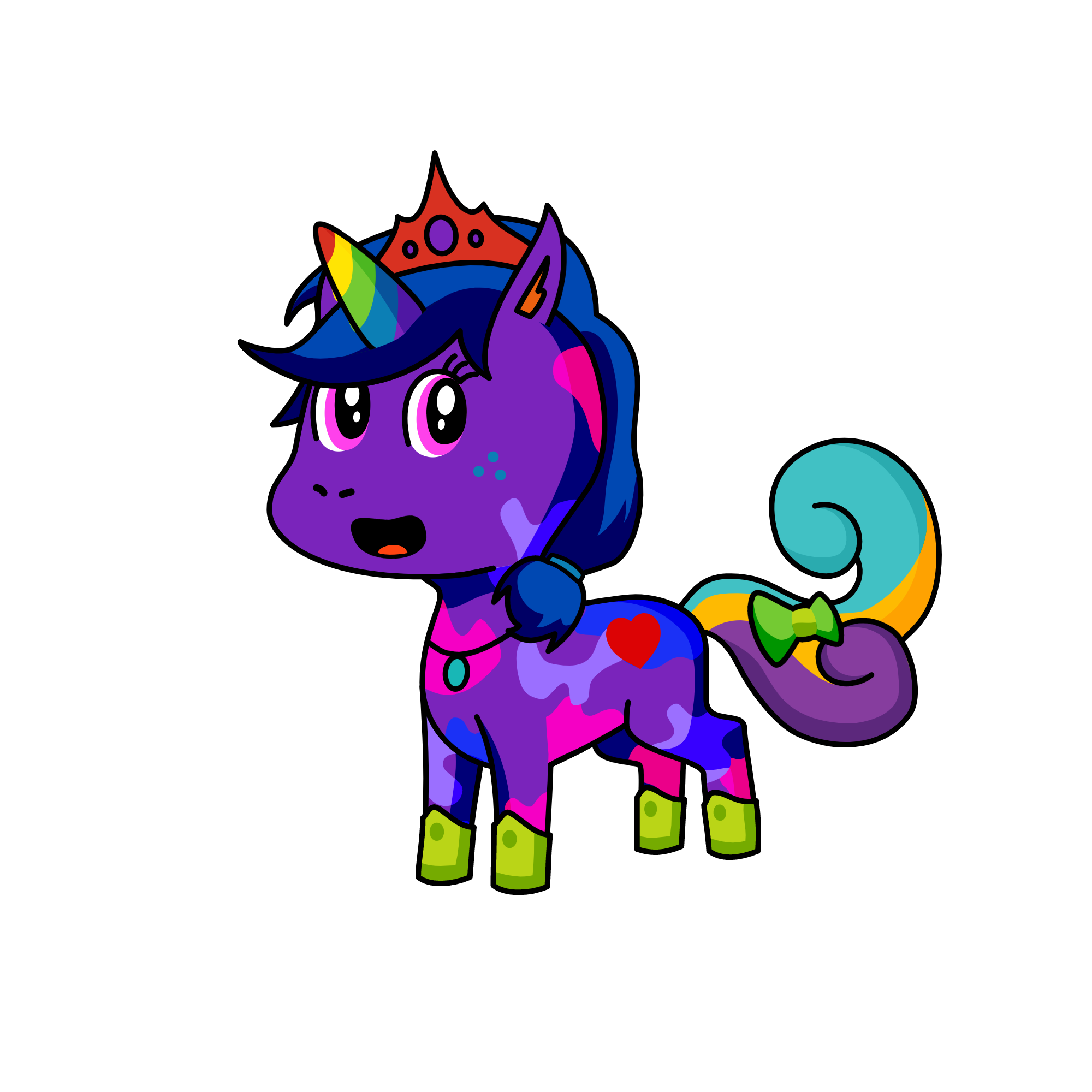 Purplecorn, the unicorn