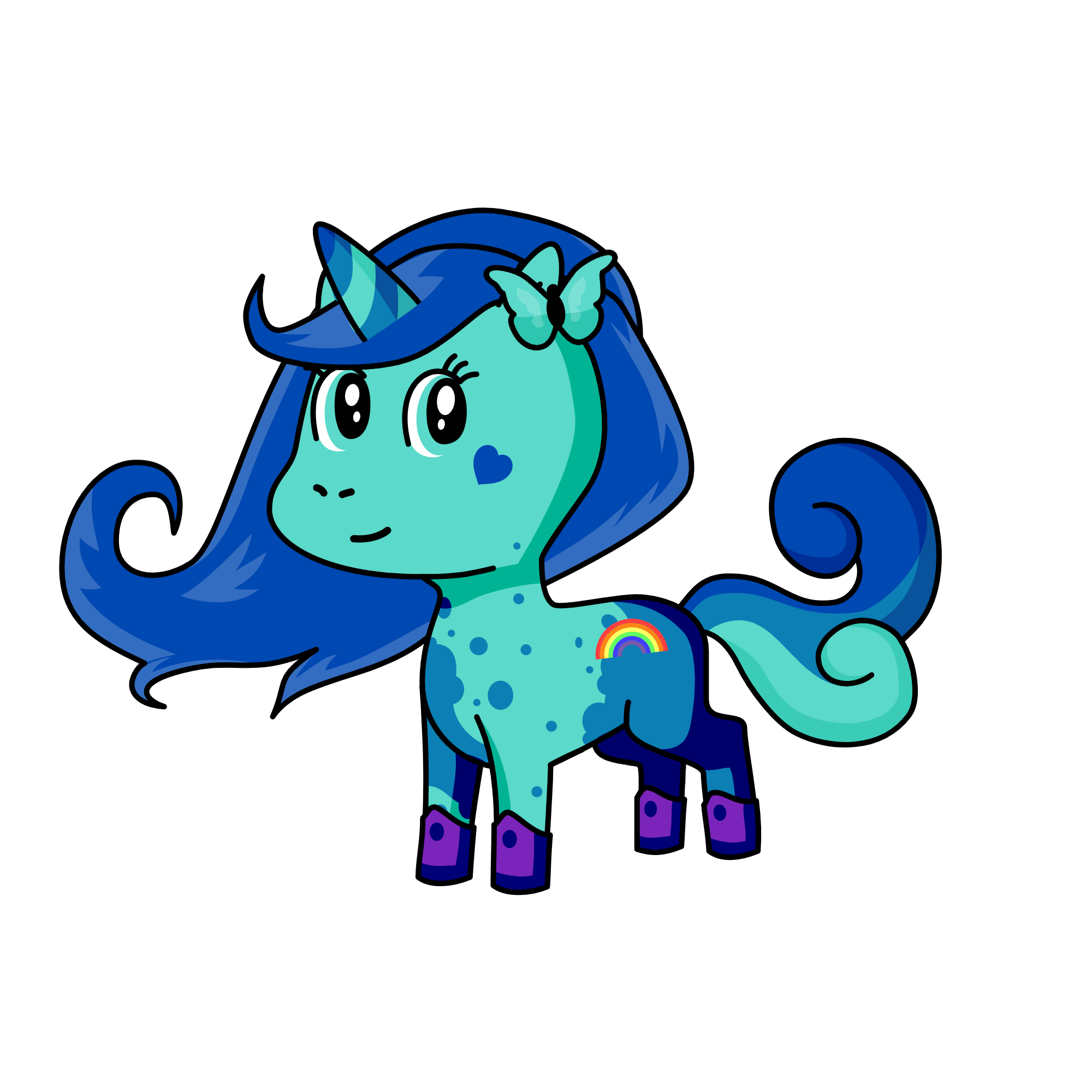 Water Queen, the unicorn
