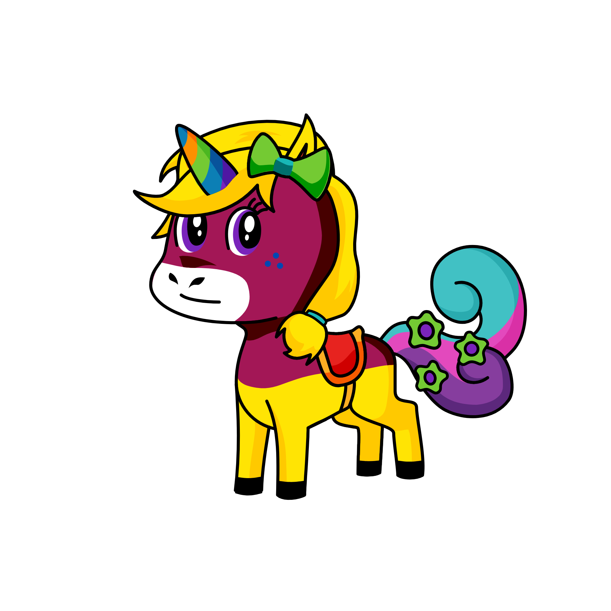 cute, the unicorn