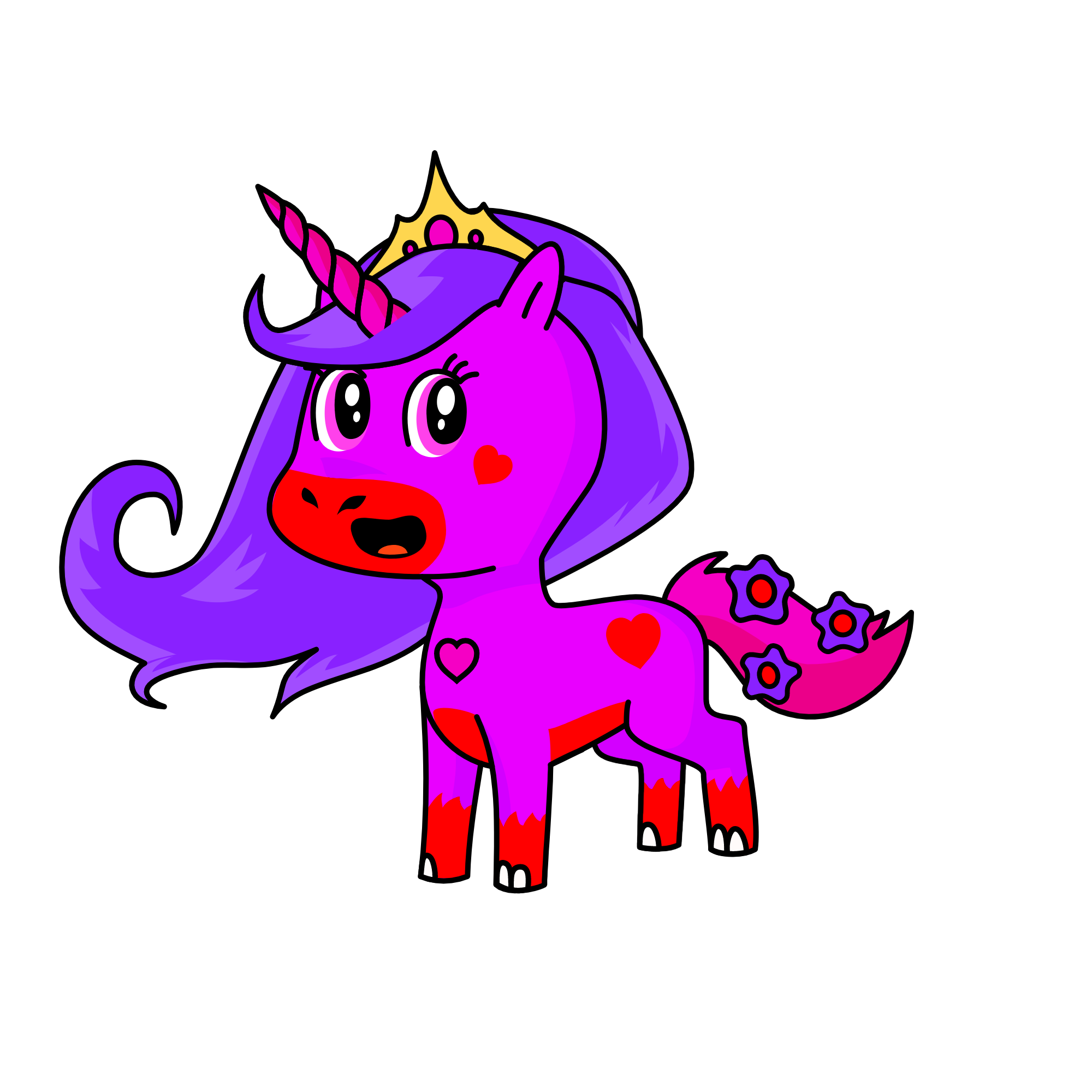 Fuchsia , the unicorn