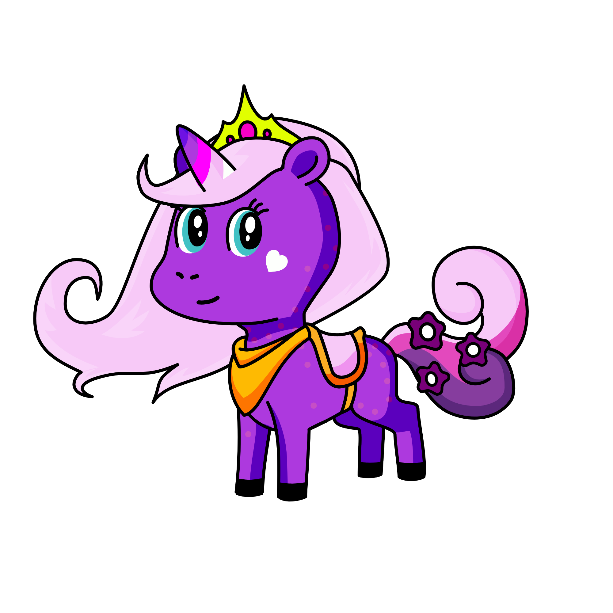 lavender, the unicorn
