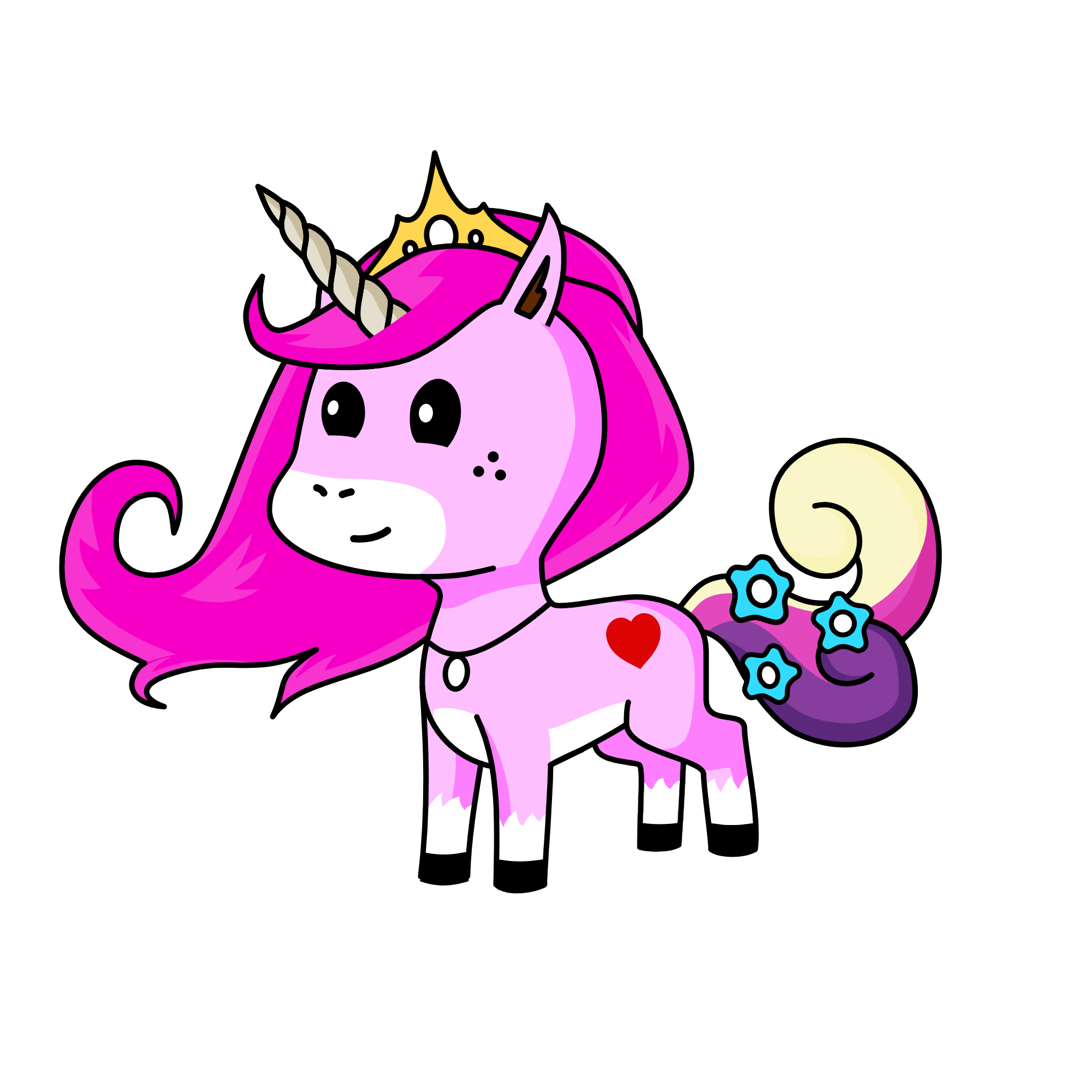 Cotton candy, the unicorn
