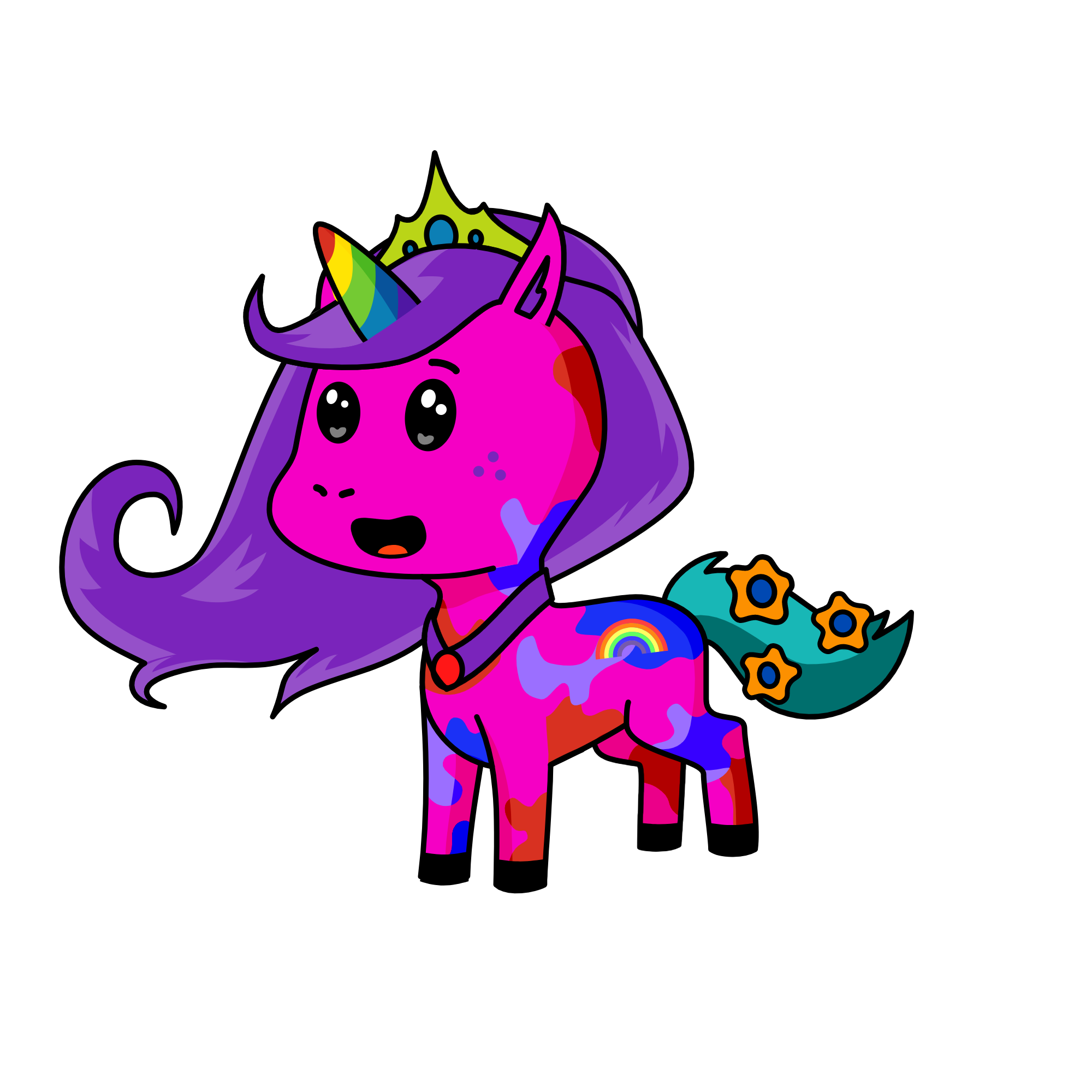 Queencorn, the unicorn