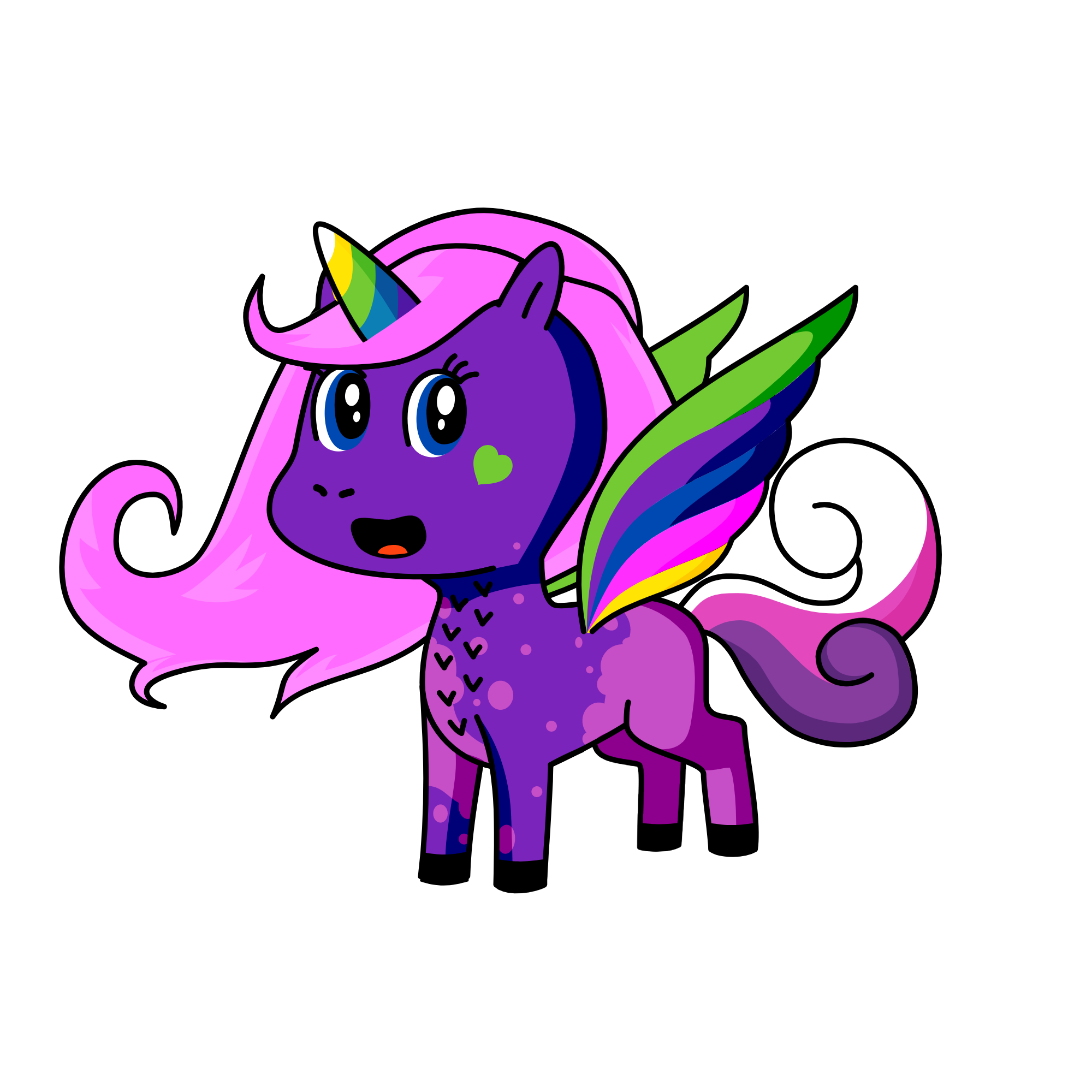 gece night, the unicorn