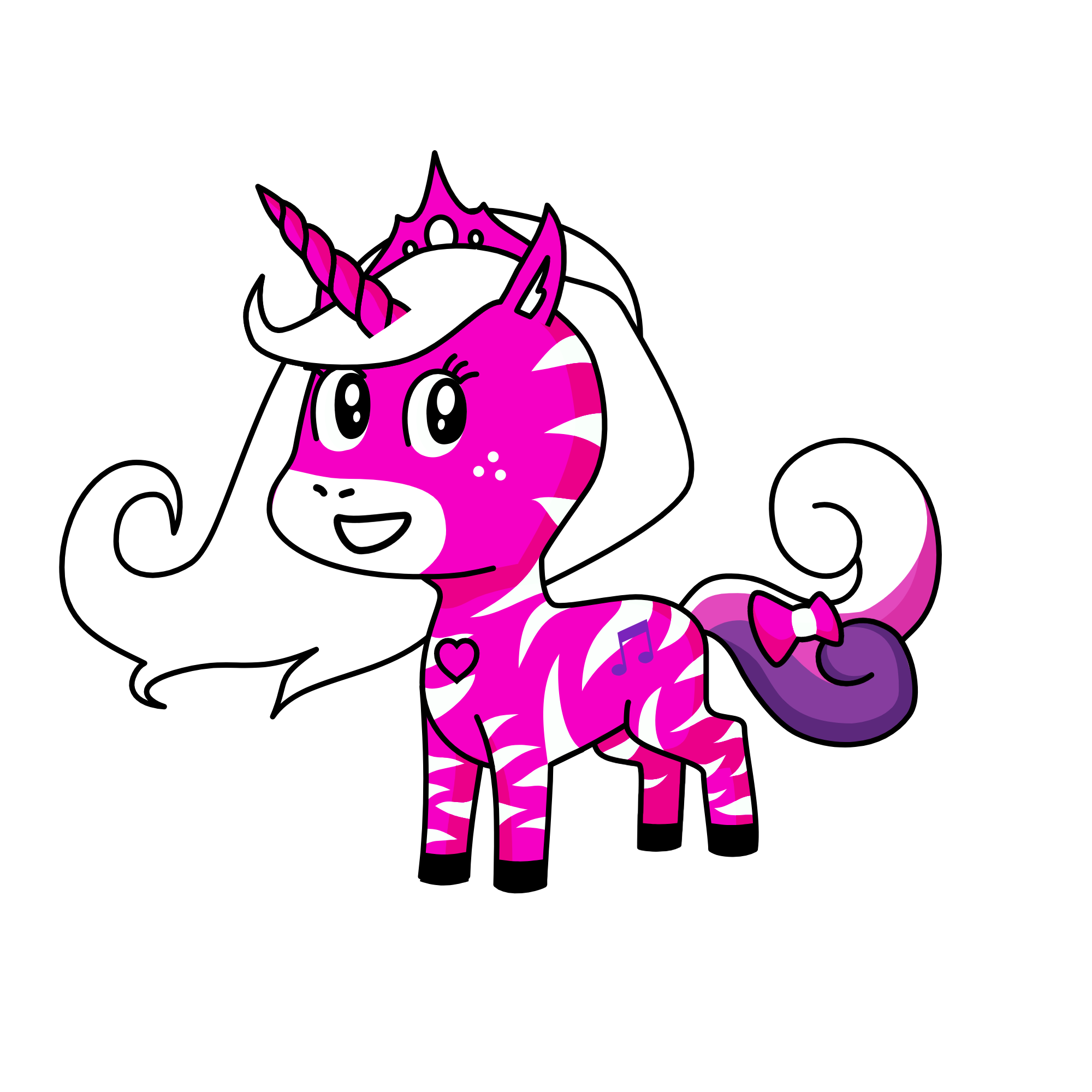 Pinkucorn, the unicorn