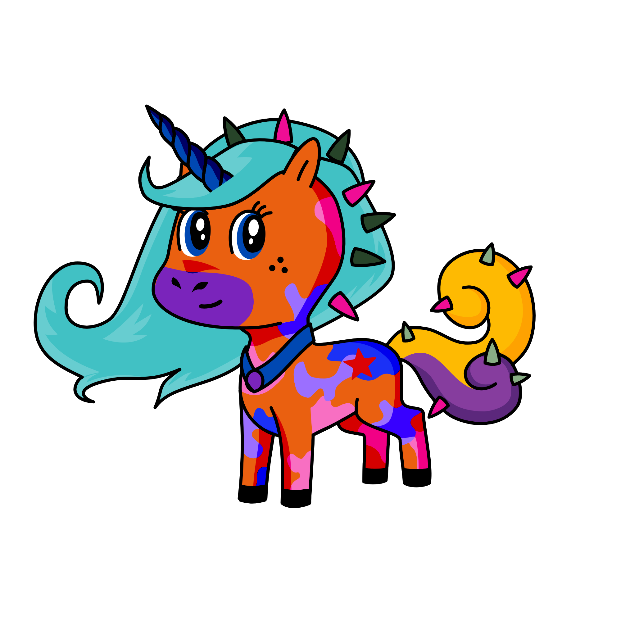 rockstar girl, the unicorn