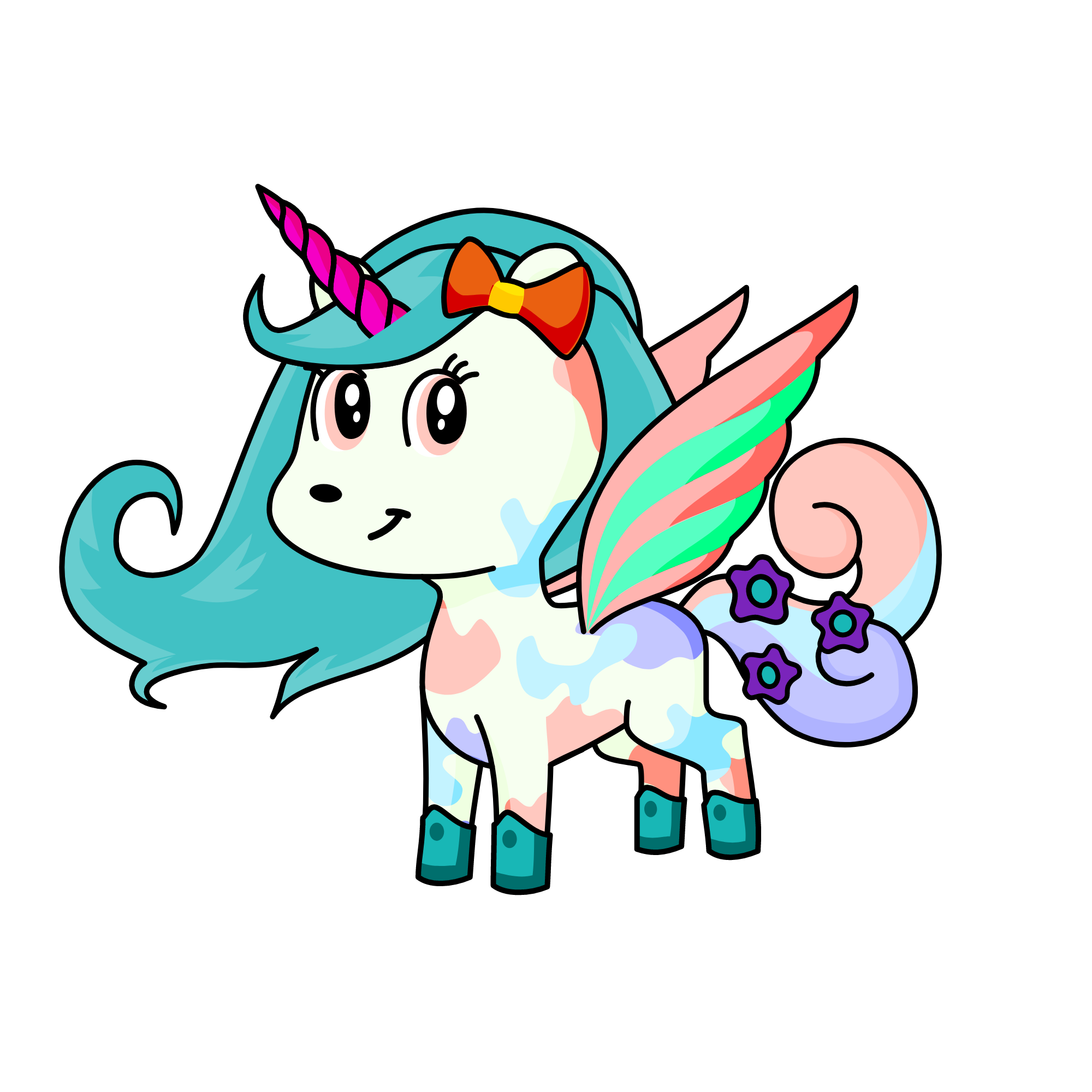 bear cute, the unicorn