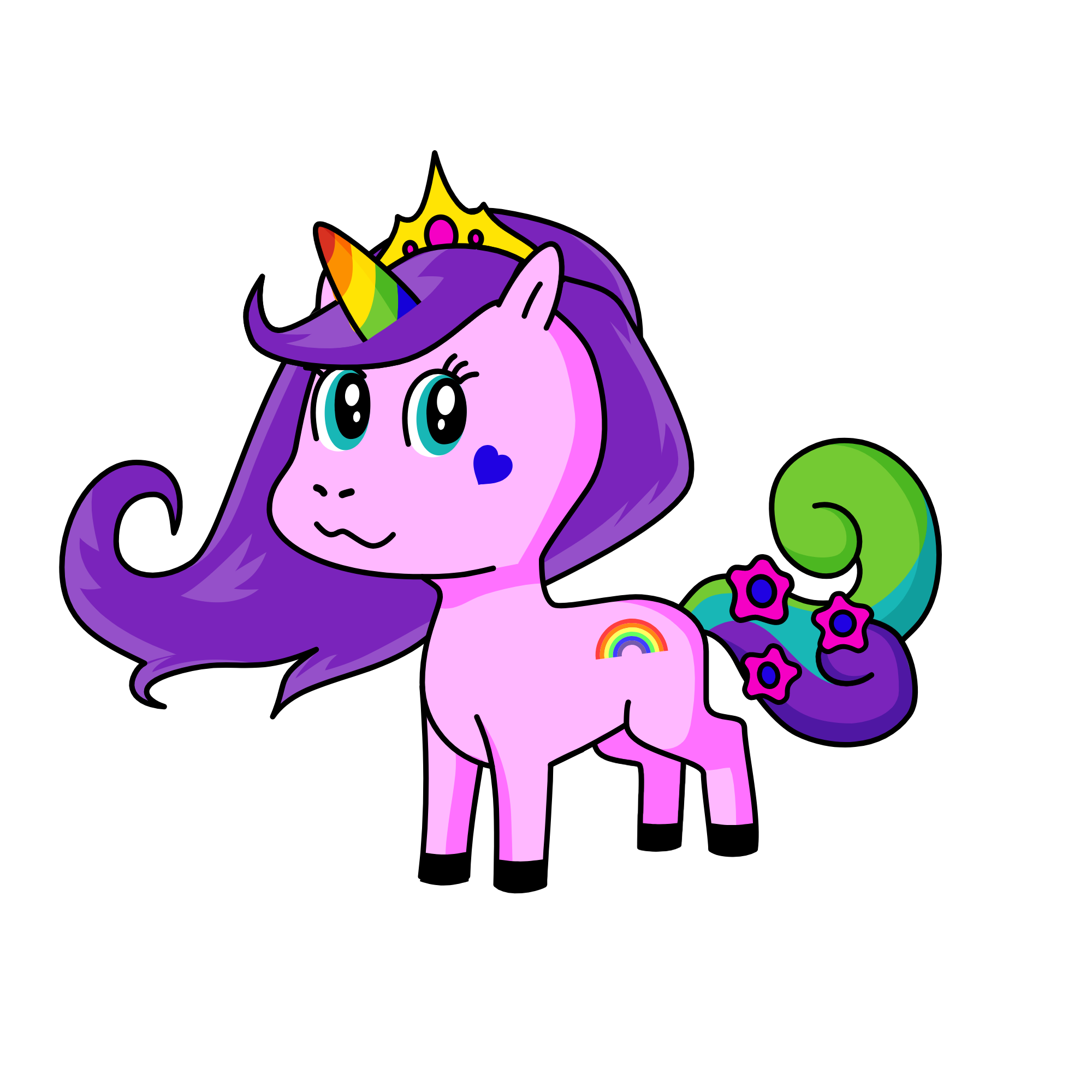 princess of rainbows[rainbie], the unicorn