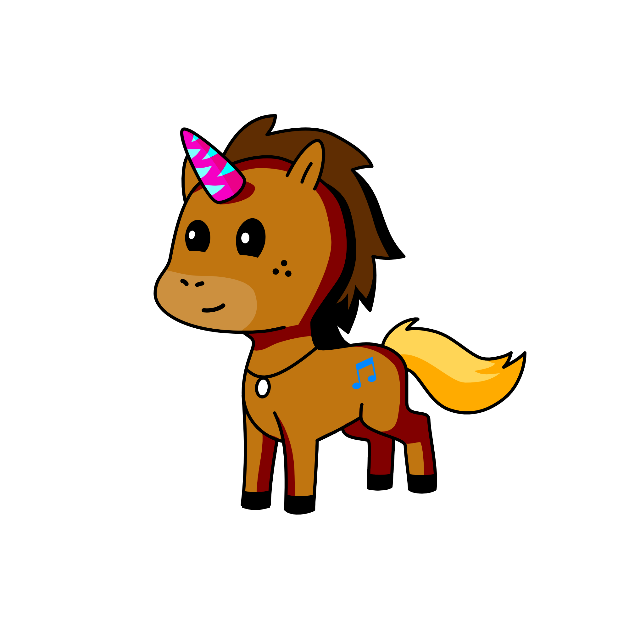 Melody, the unicorn