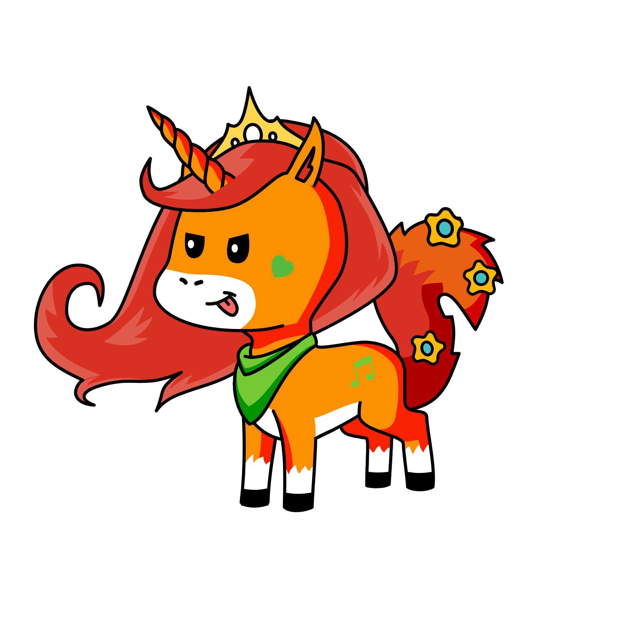 Fooxy, the unicorn