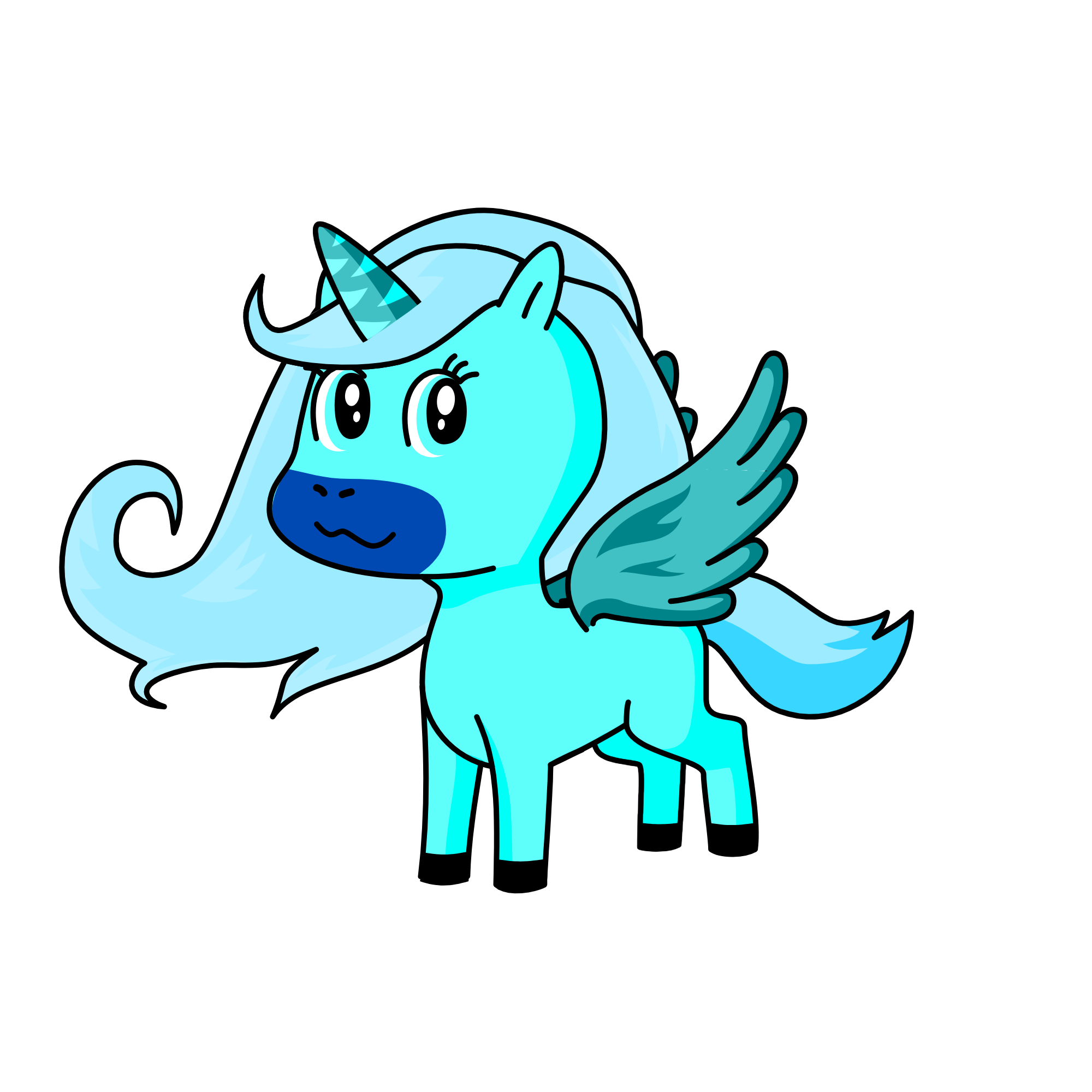 Snowy, the unicorn