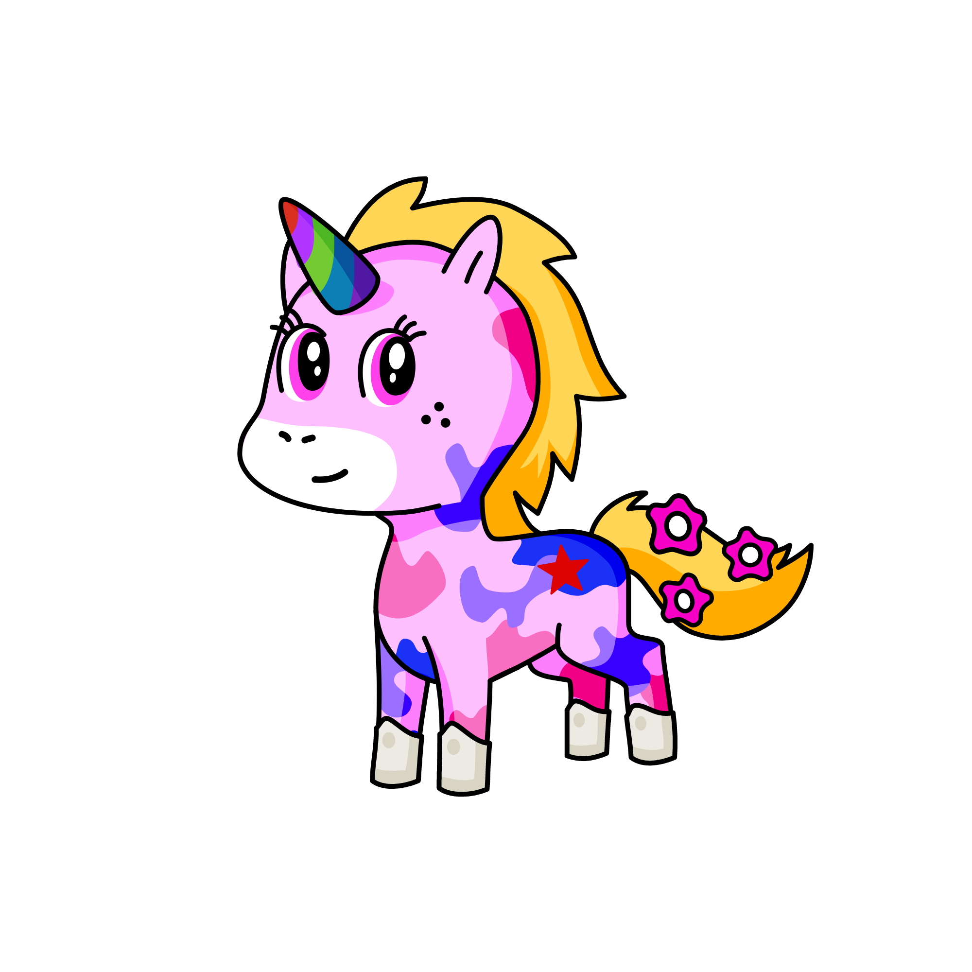 pinki, the unicorn