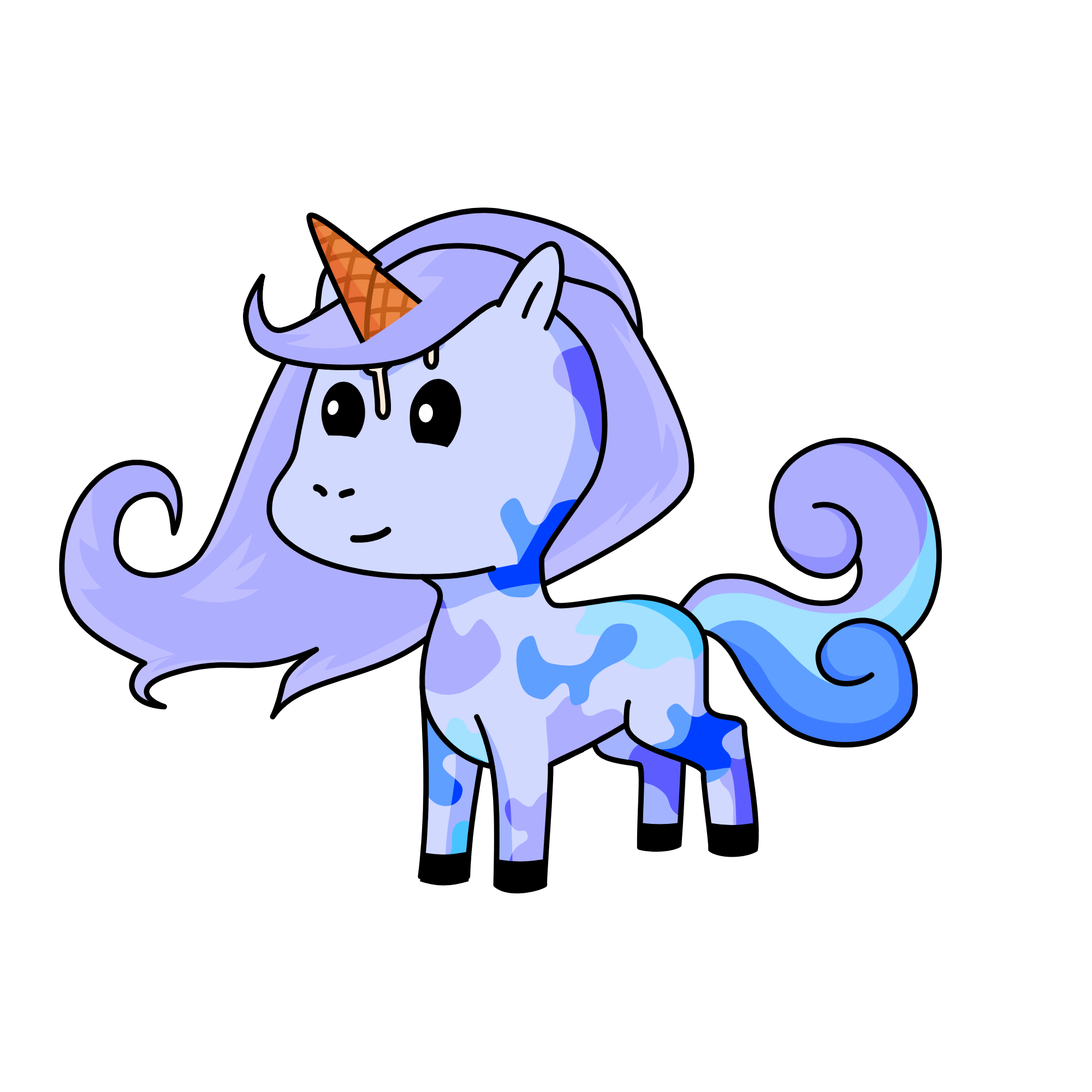 .Cute Ice cream., the unicorn