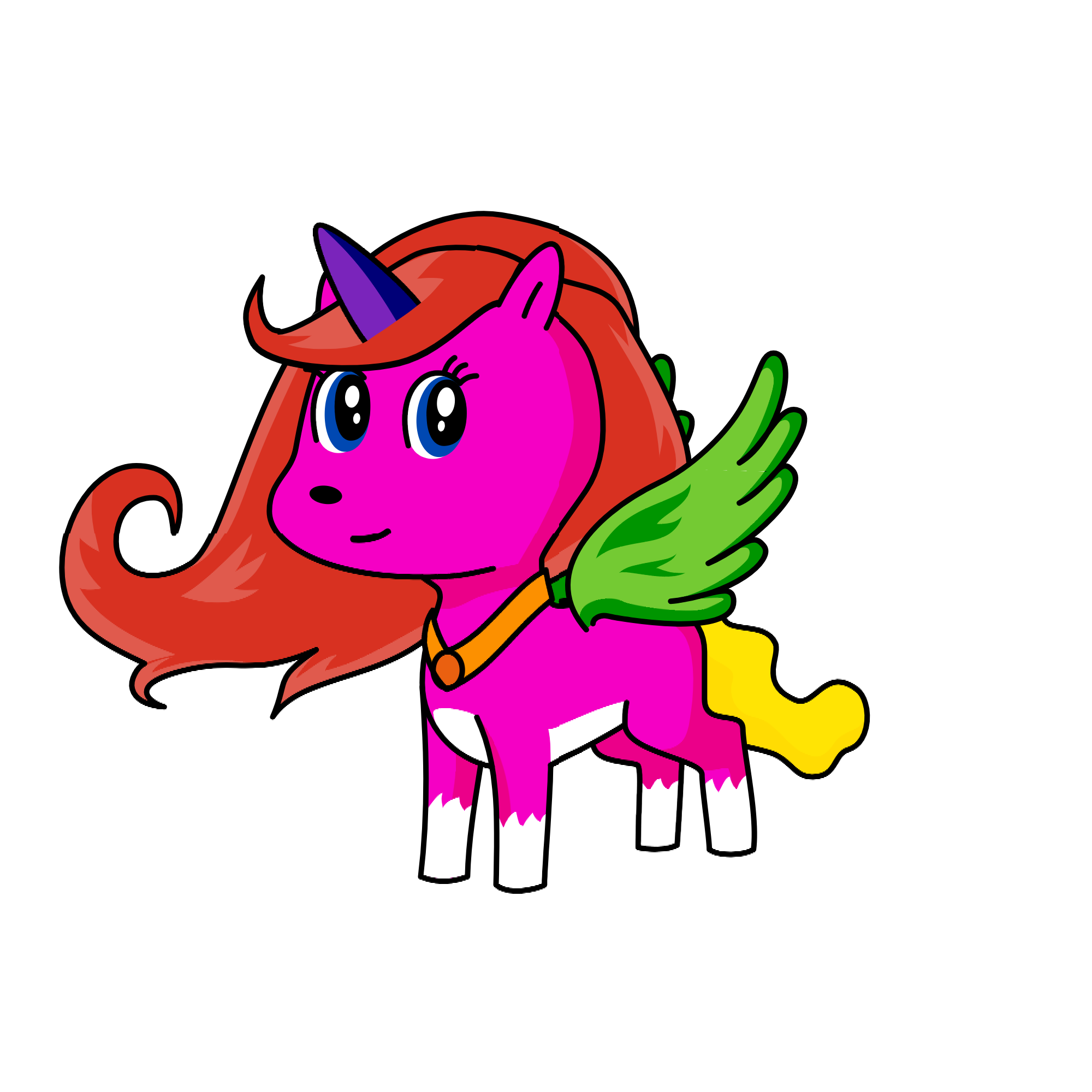 Rainbowblossom, the unicorn