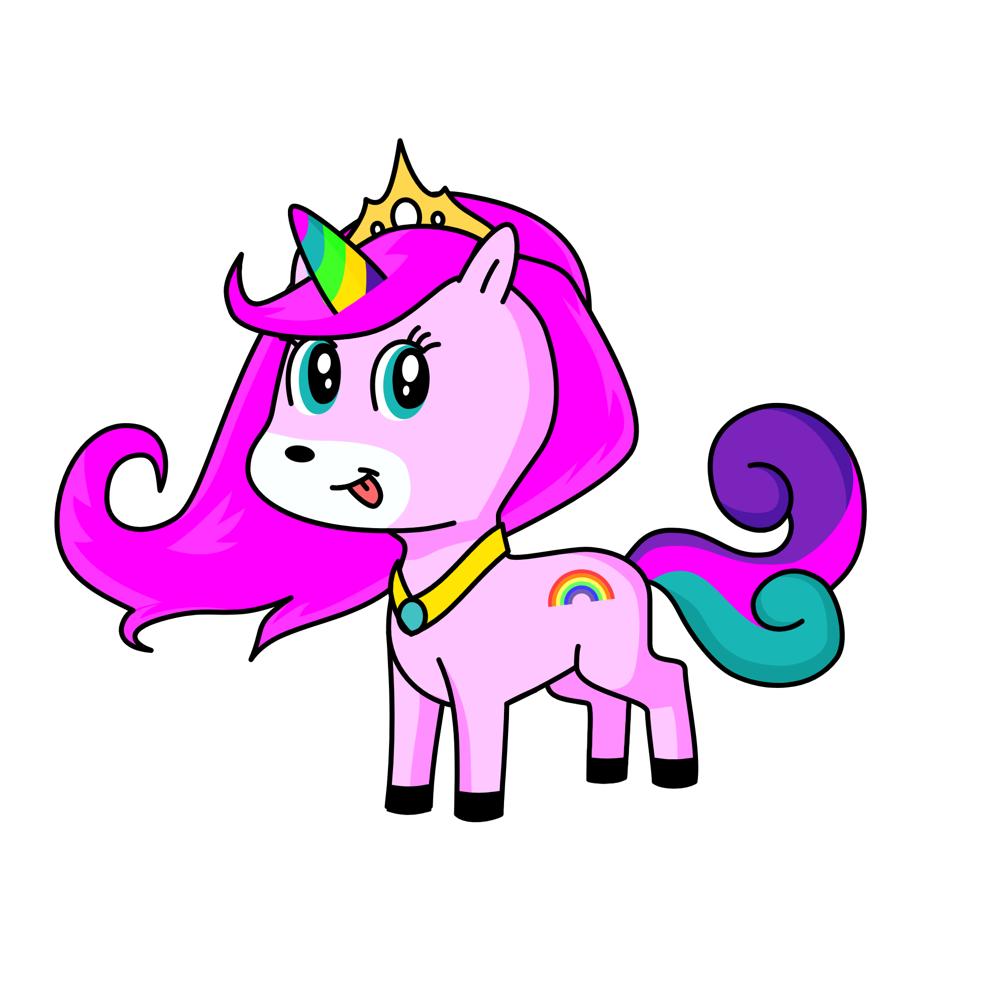 la queen 👑, the unicorn