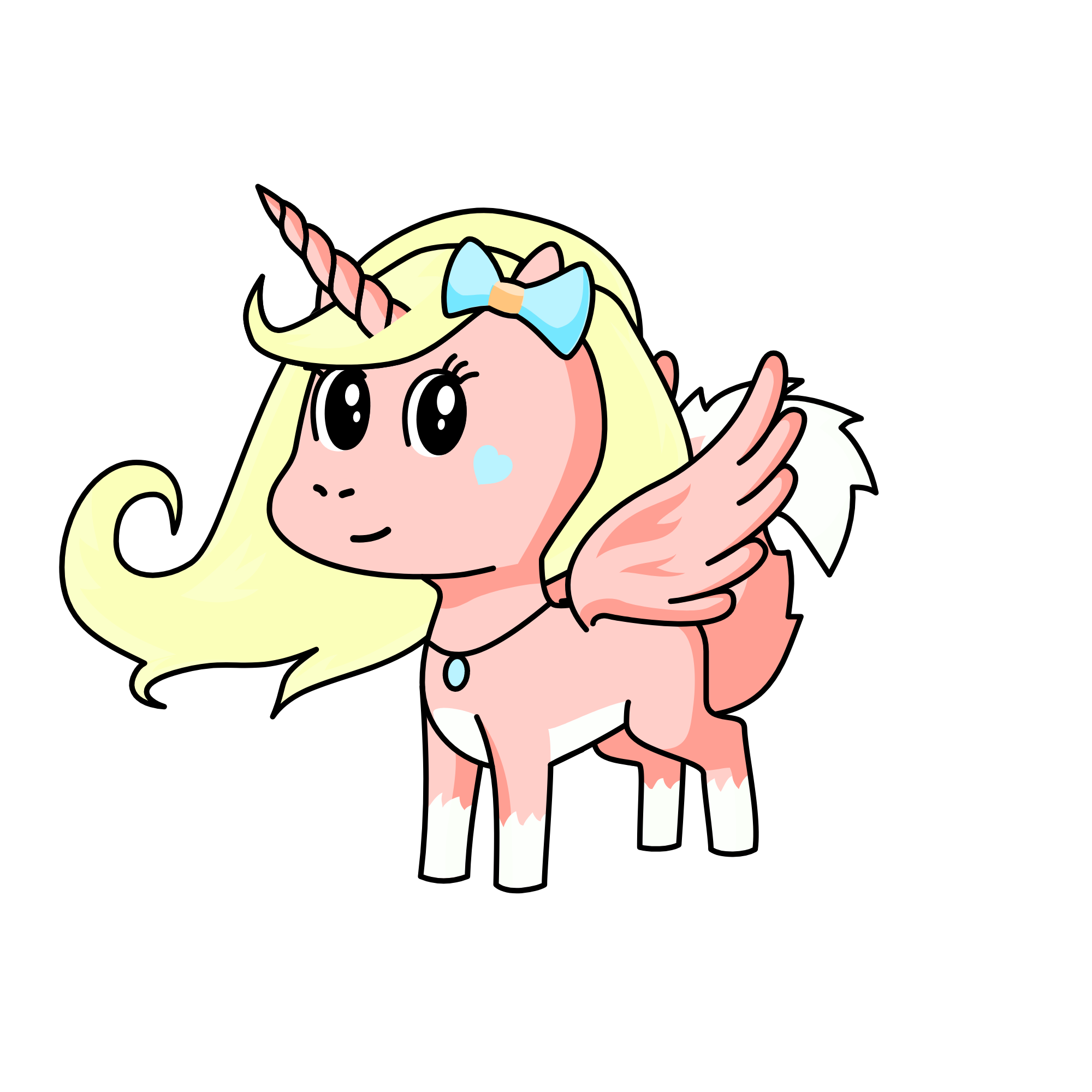 BlossomWolf, the unicorn