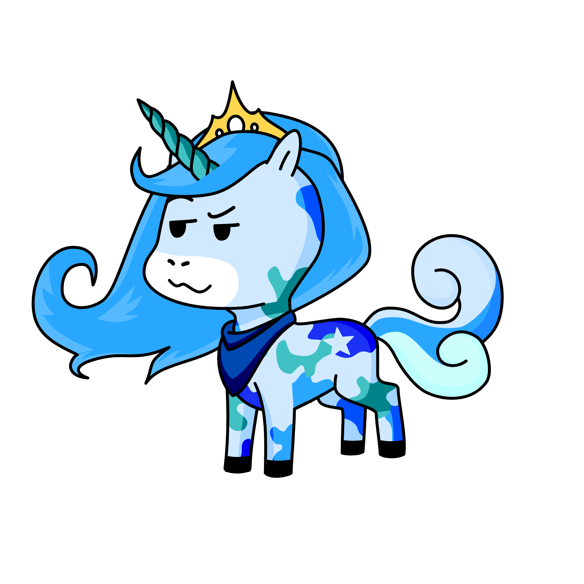 lula blue, the unicorn