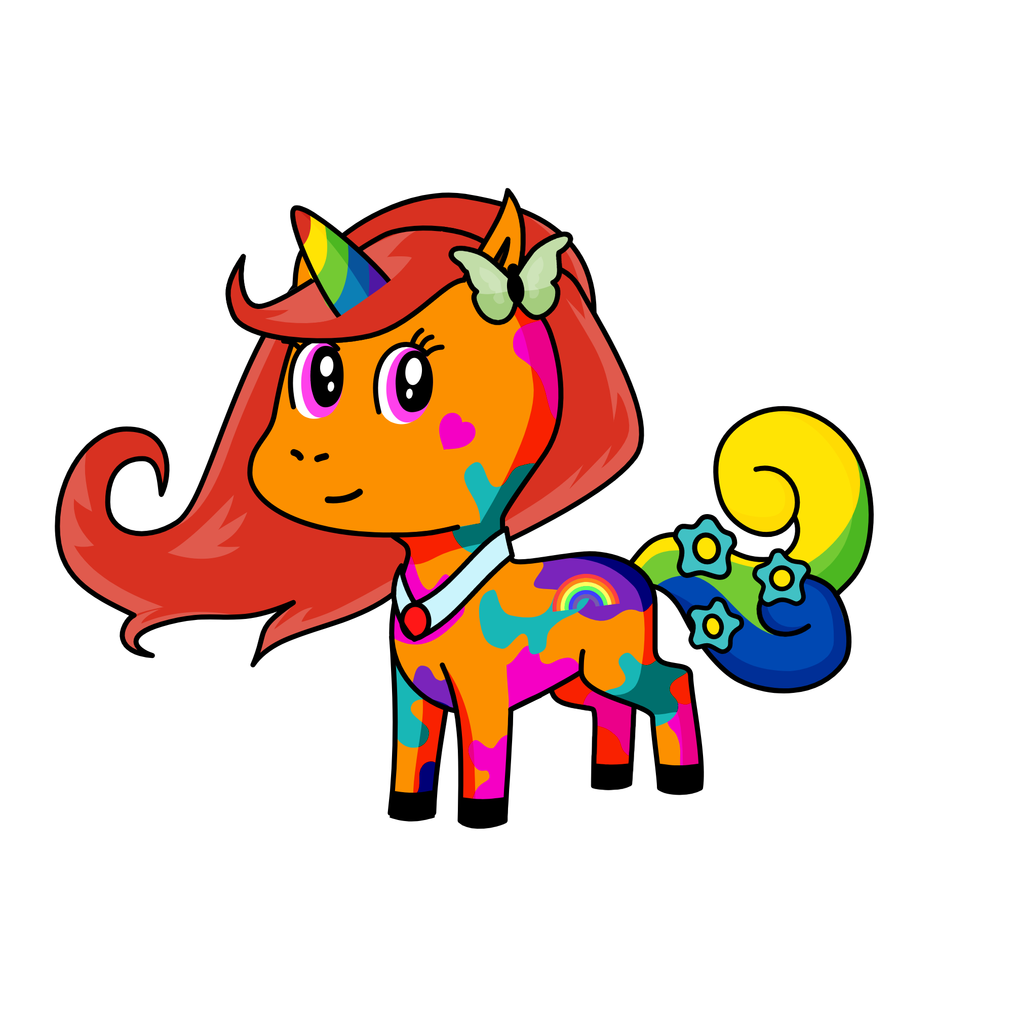 Rainbowcorn, the unicorn