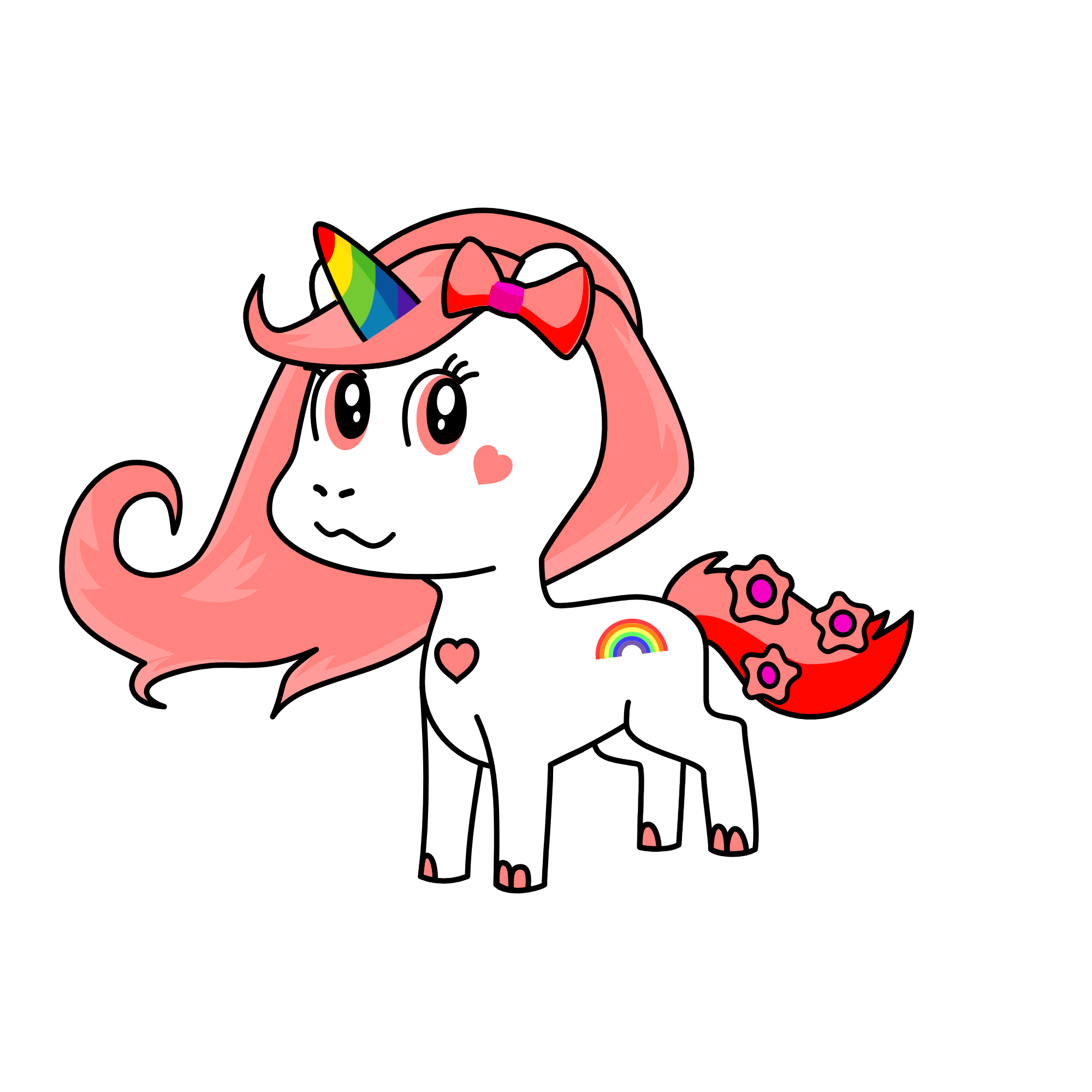 Melody CEO of Rainbows and Unicorns UwU, the unicorn
