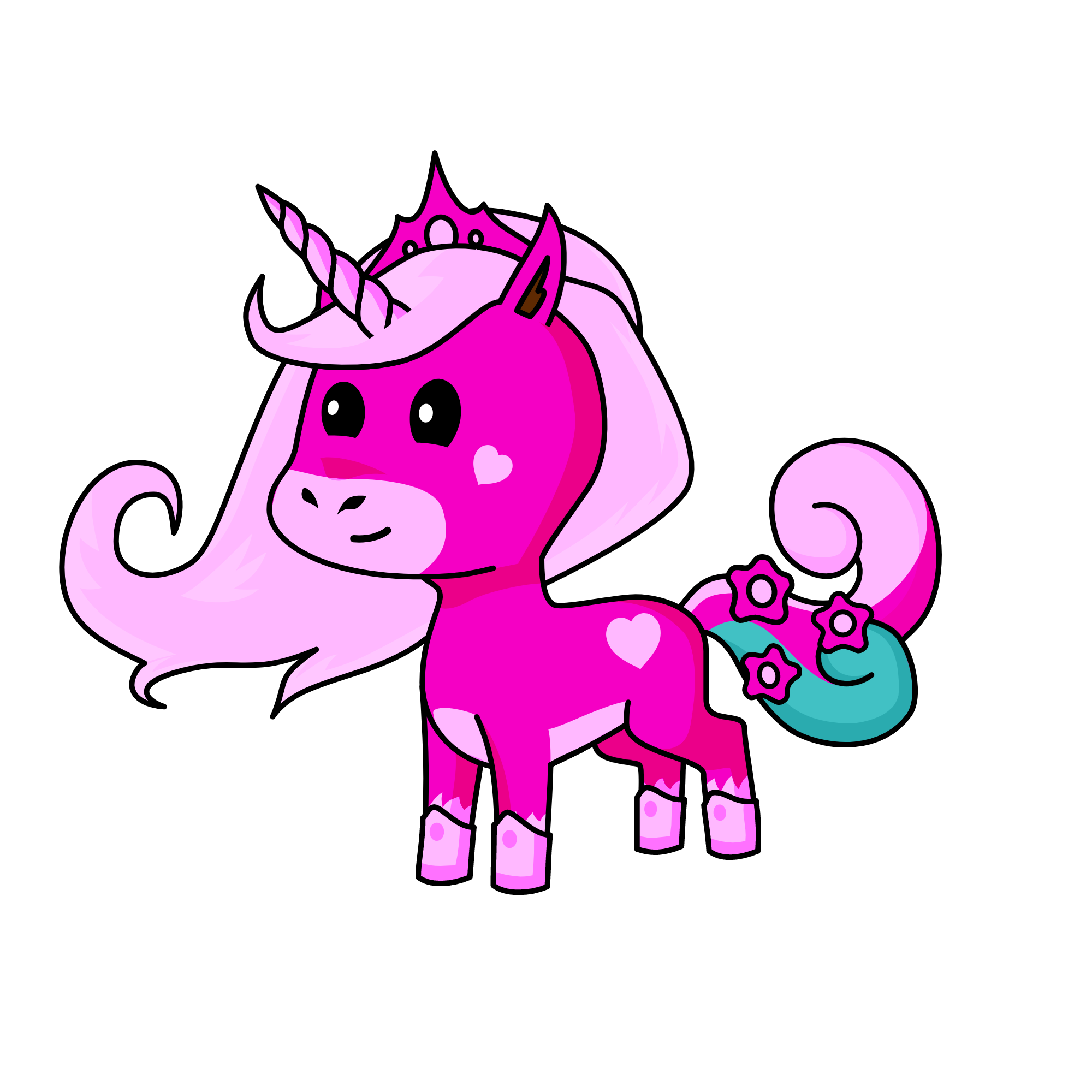 Pinky Unicorn Princess, the unicorn