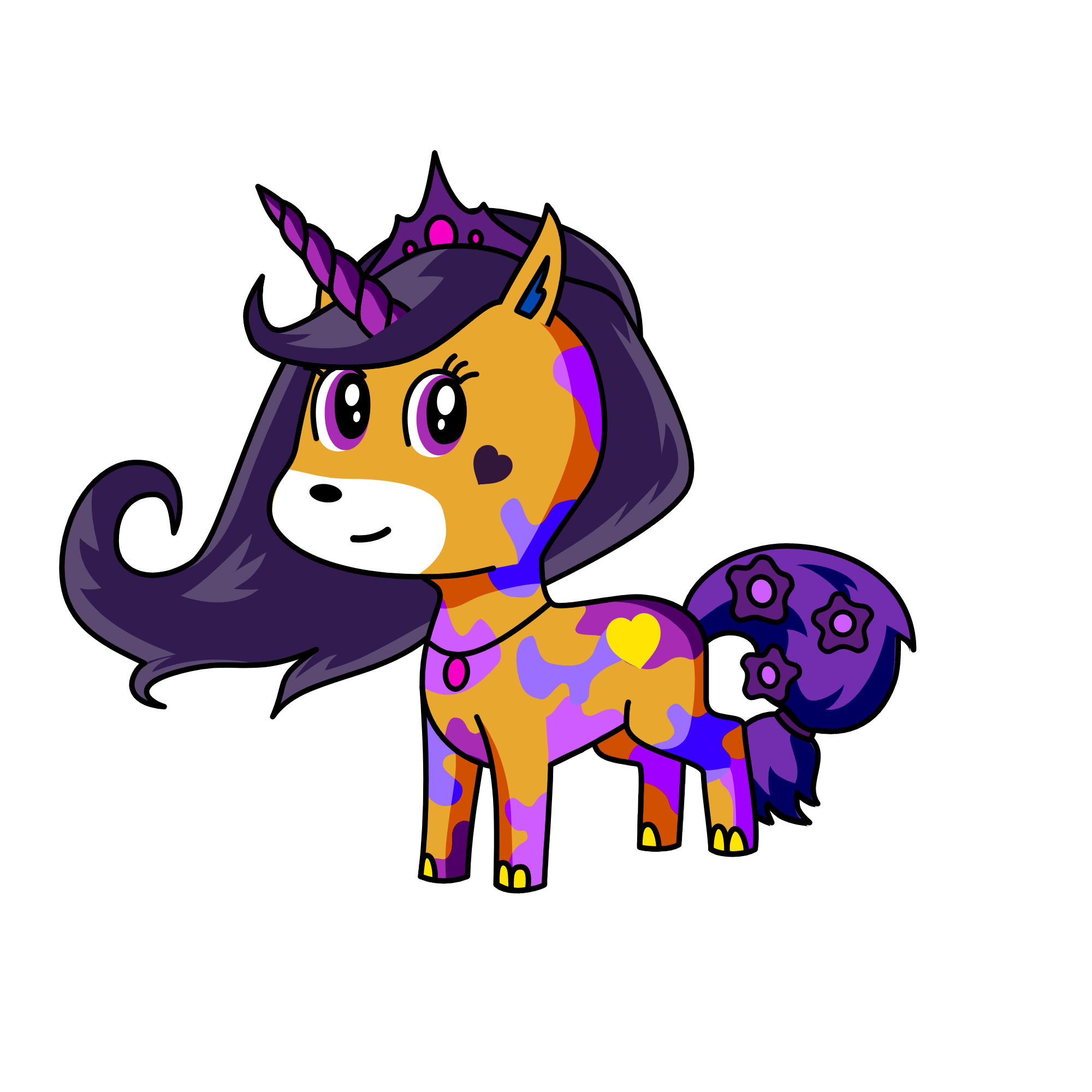 purple, the unicorn