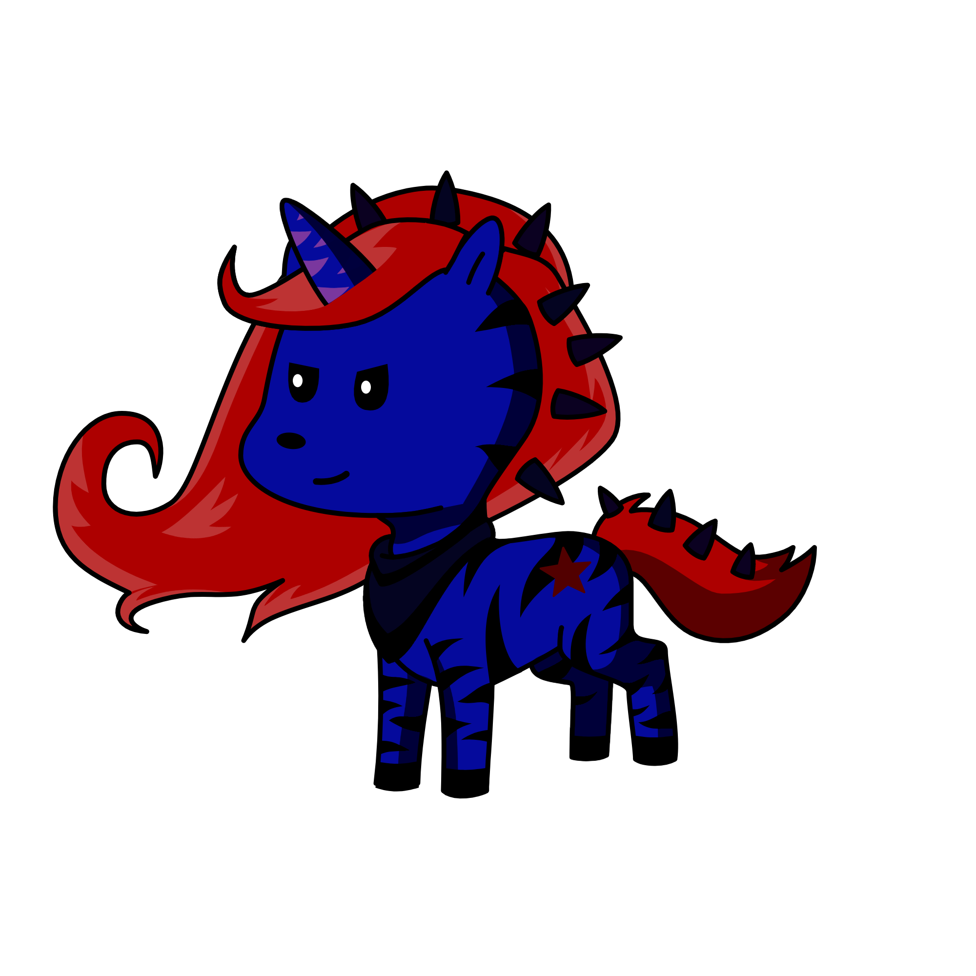 Gangster Luna, the unicorn