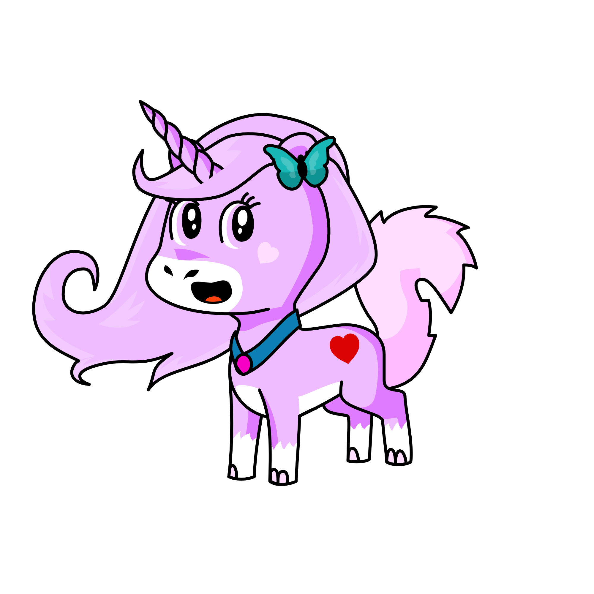 royal purpleness, the unicorn
