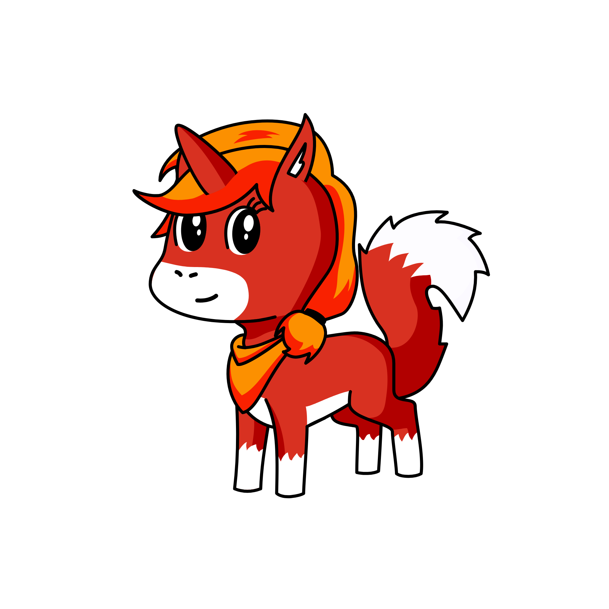 Foxy enemy of Wolfie, the unicorn