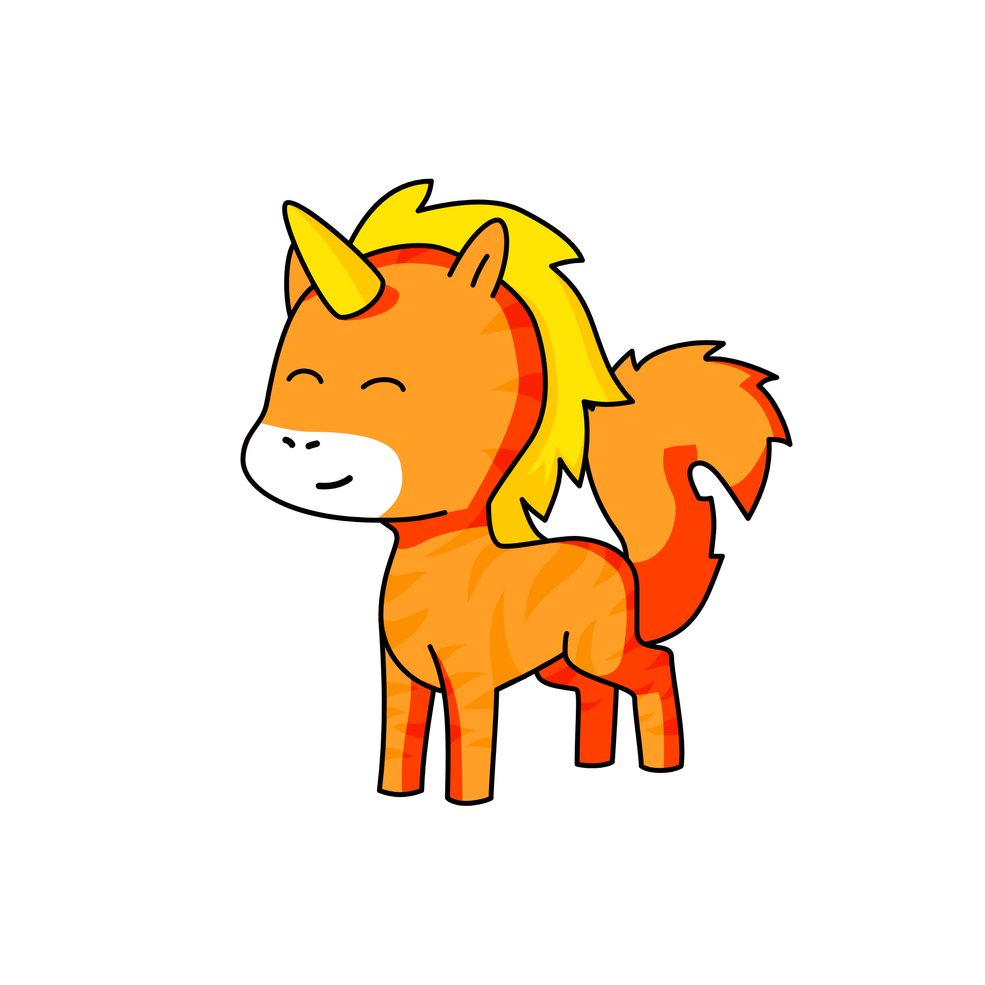 Make a uni and say yes or no if wanna be friend also GINGER CAT A CORN, the unicorn