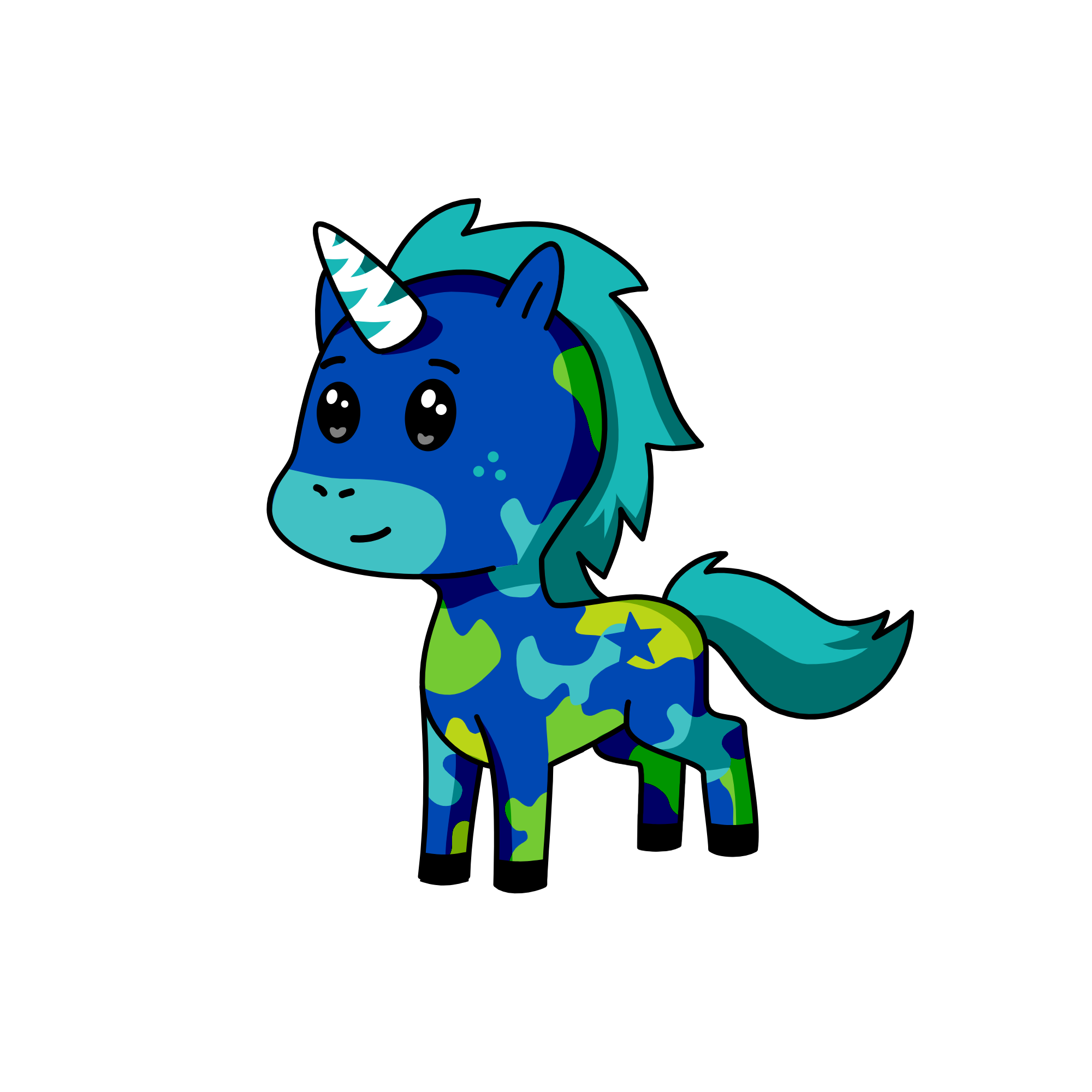 Moonlight, the unicorn