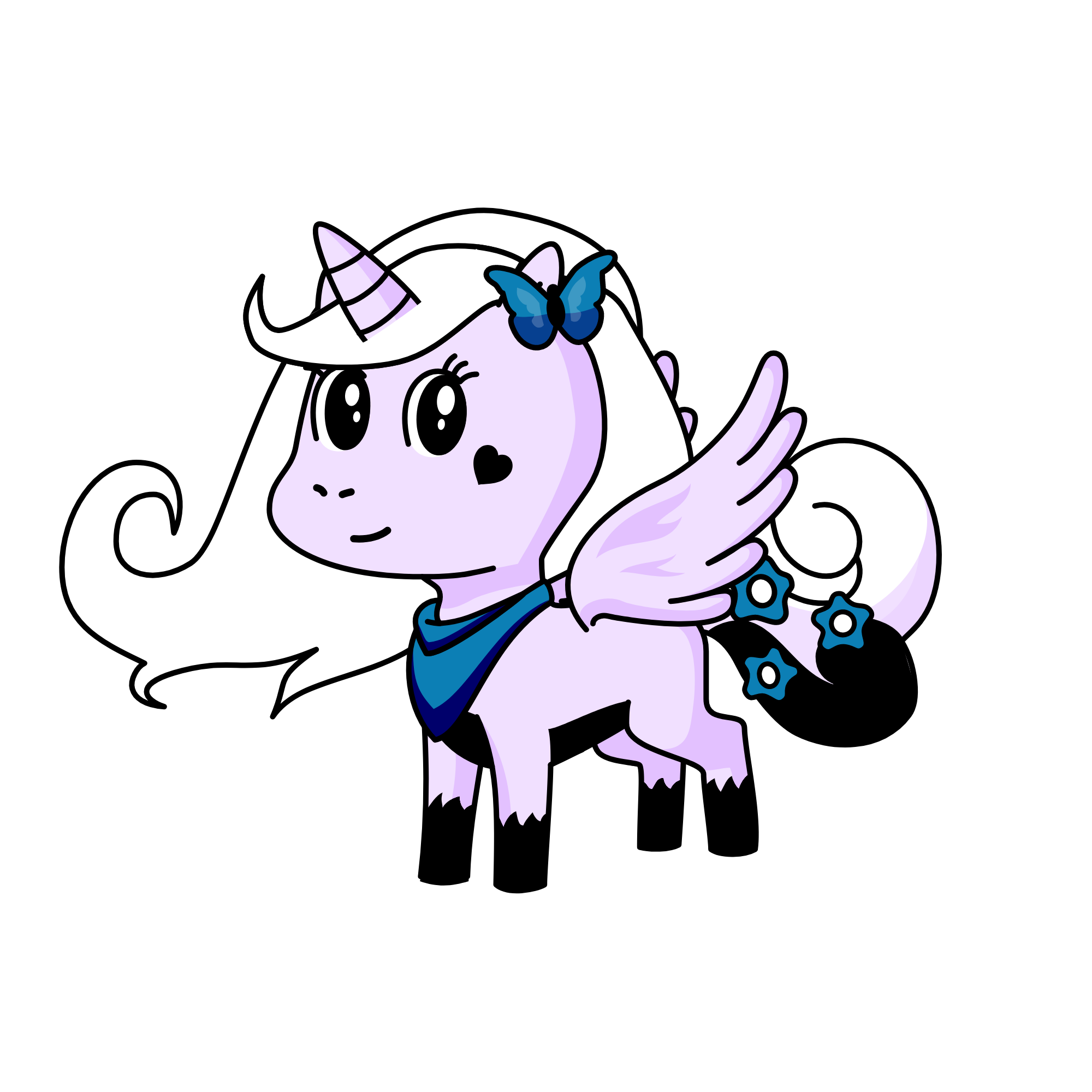 WonderLily ( Kid, Friends With Cloudy and WindBloom, Daughter of BlossomShine), the unicorn