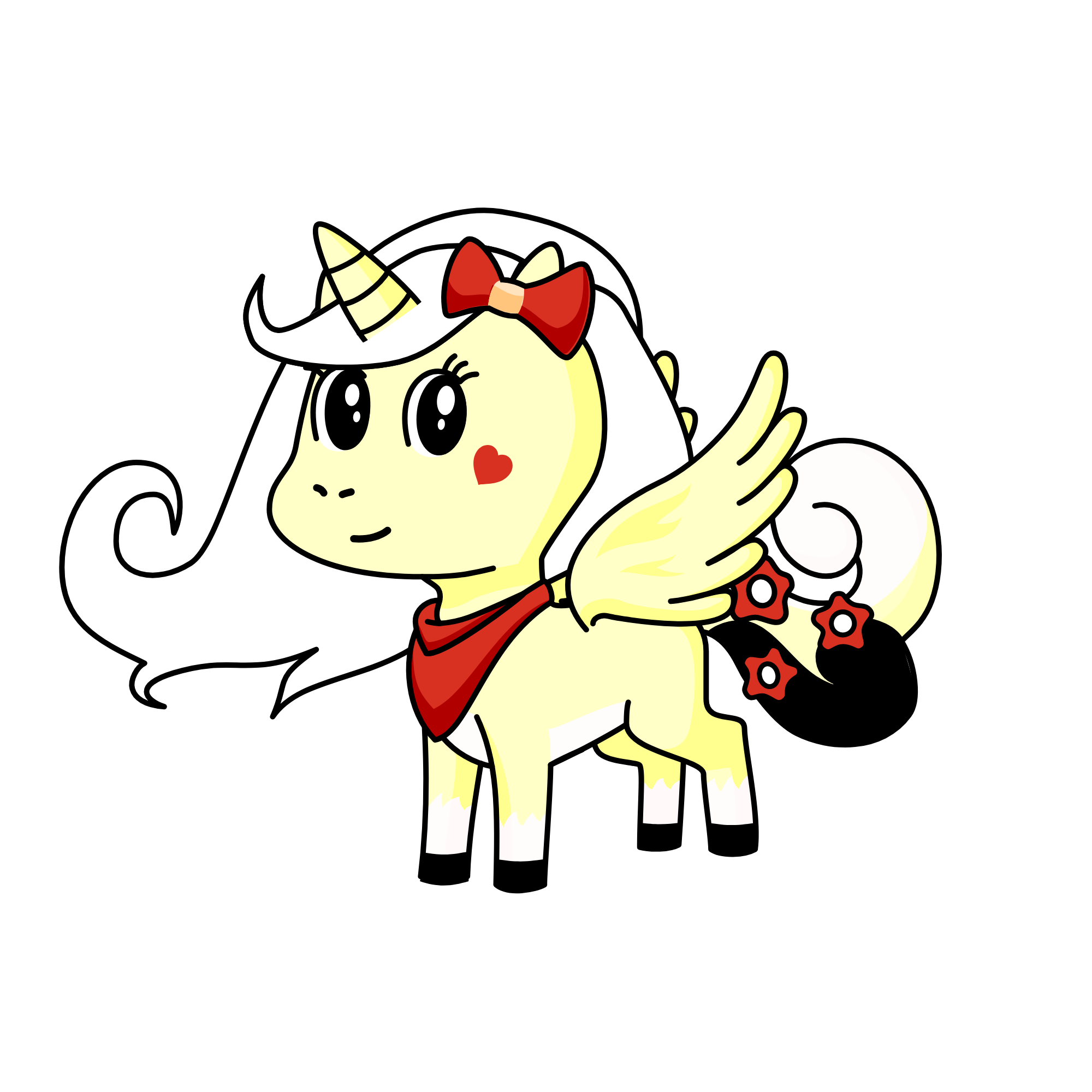 SunnySky ( Kid, Friends with Star, Daughter of CloudStar), the unicorn