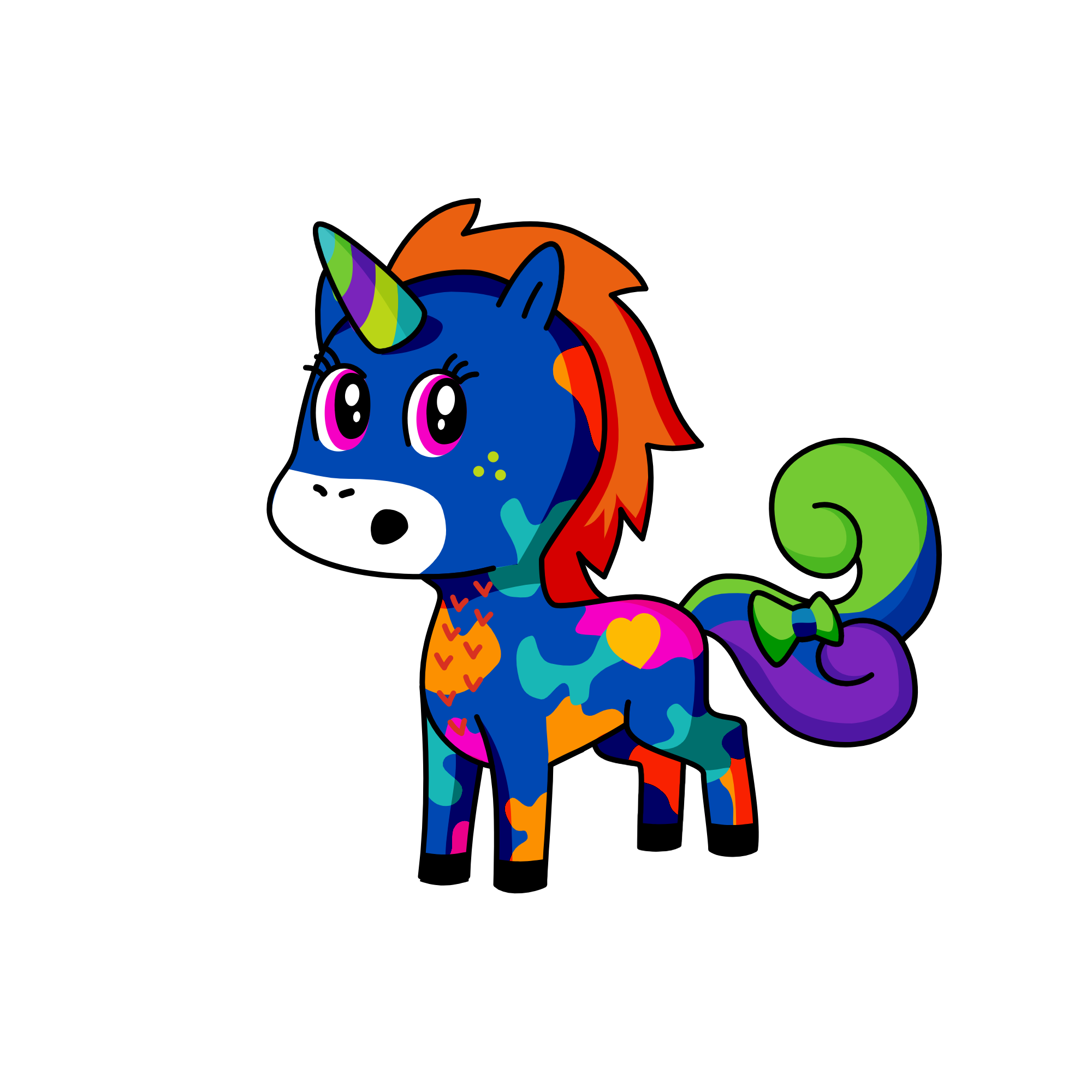 RAINBOW ^_^, the unicorn