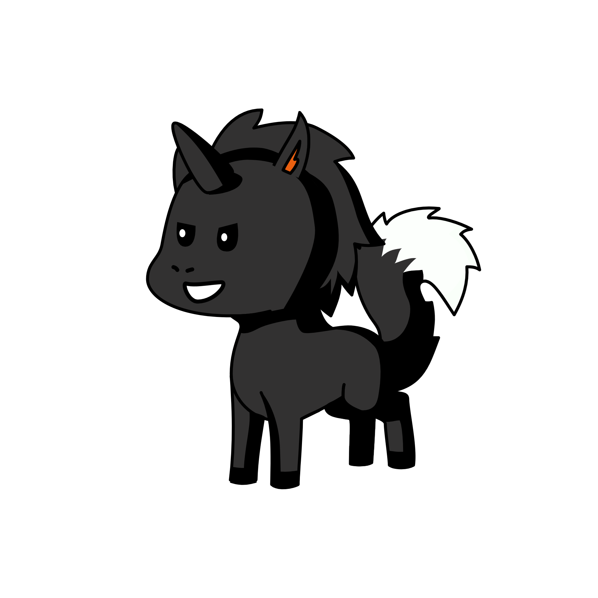 Wolfy, the unicorn