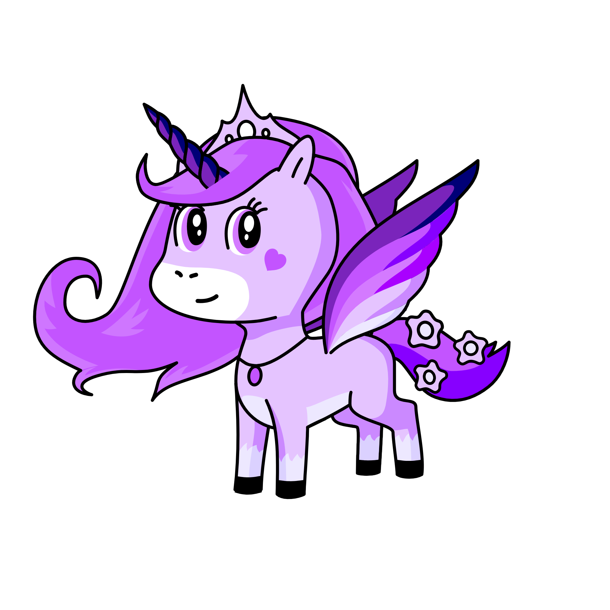 Purple-Naturity, the unicorn