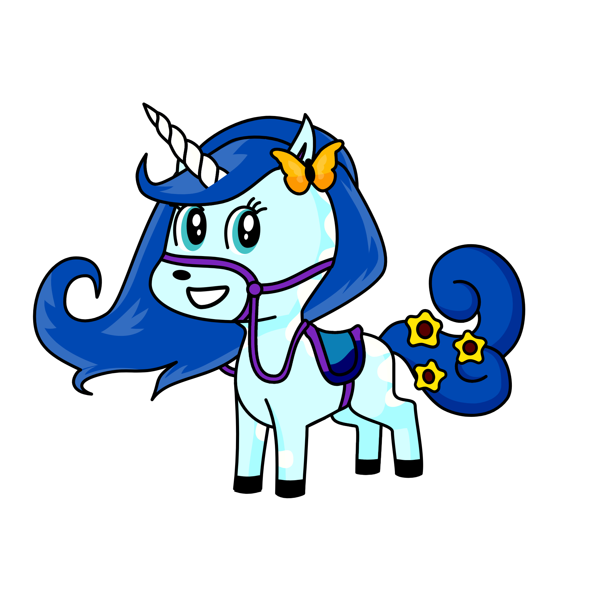 Sapphire Sparkles, the unicorn