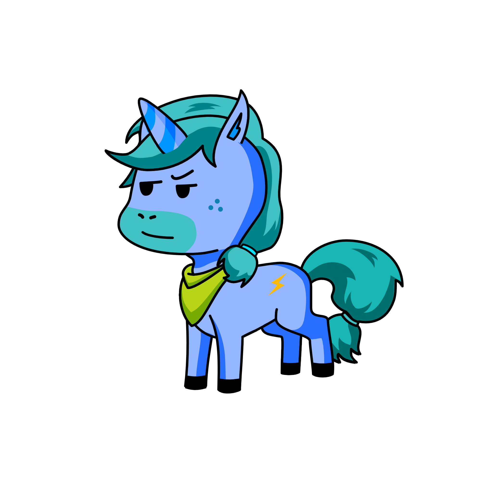 Winter Wave, the unicorn