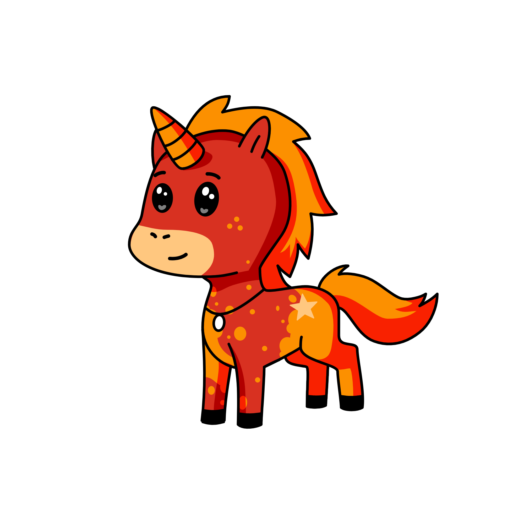 Fire, the unicorn