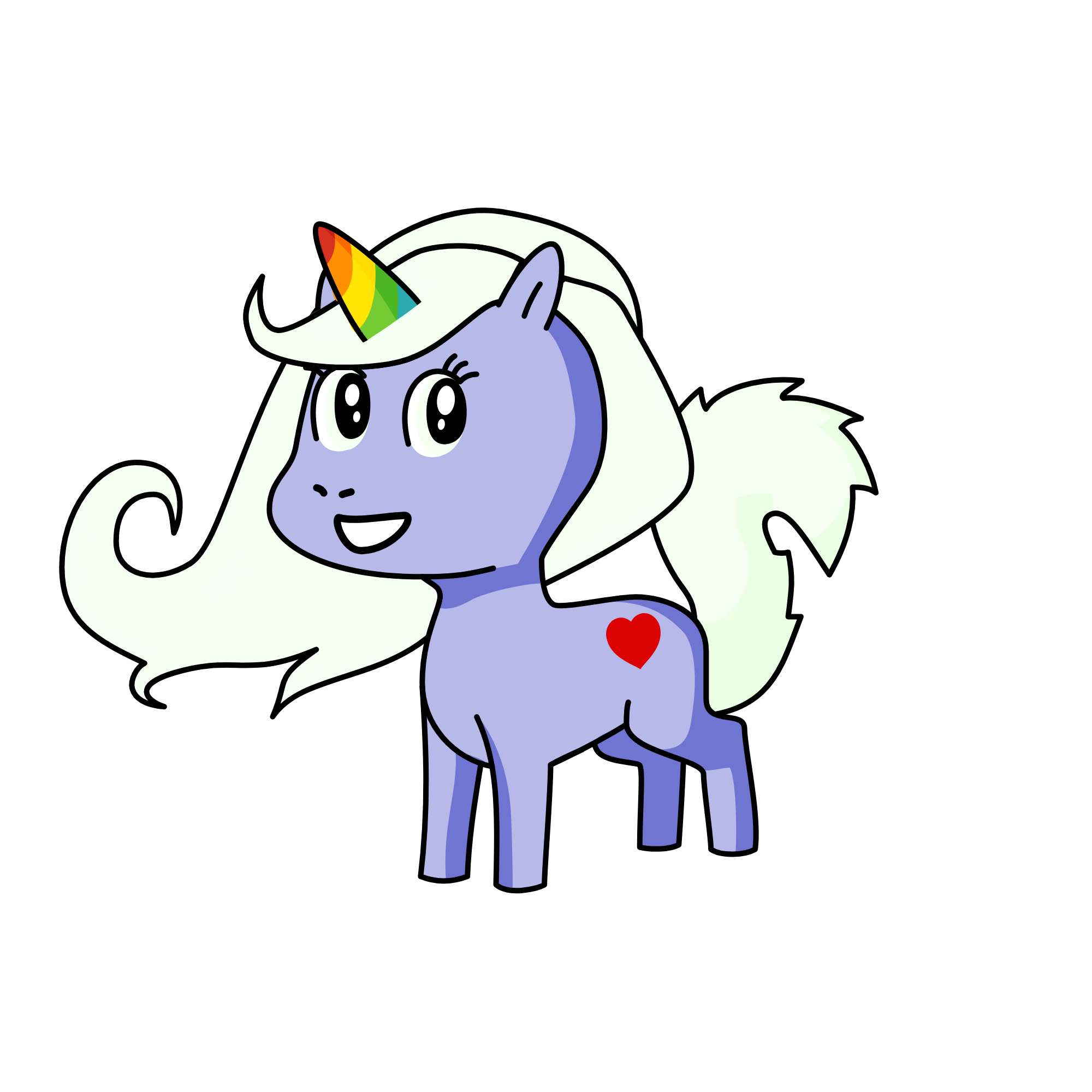 Cute, the unicorn