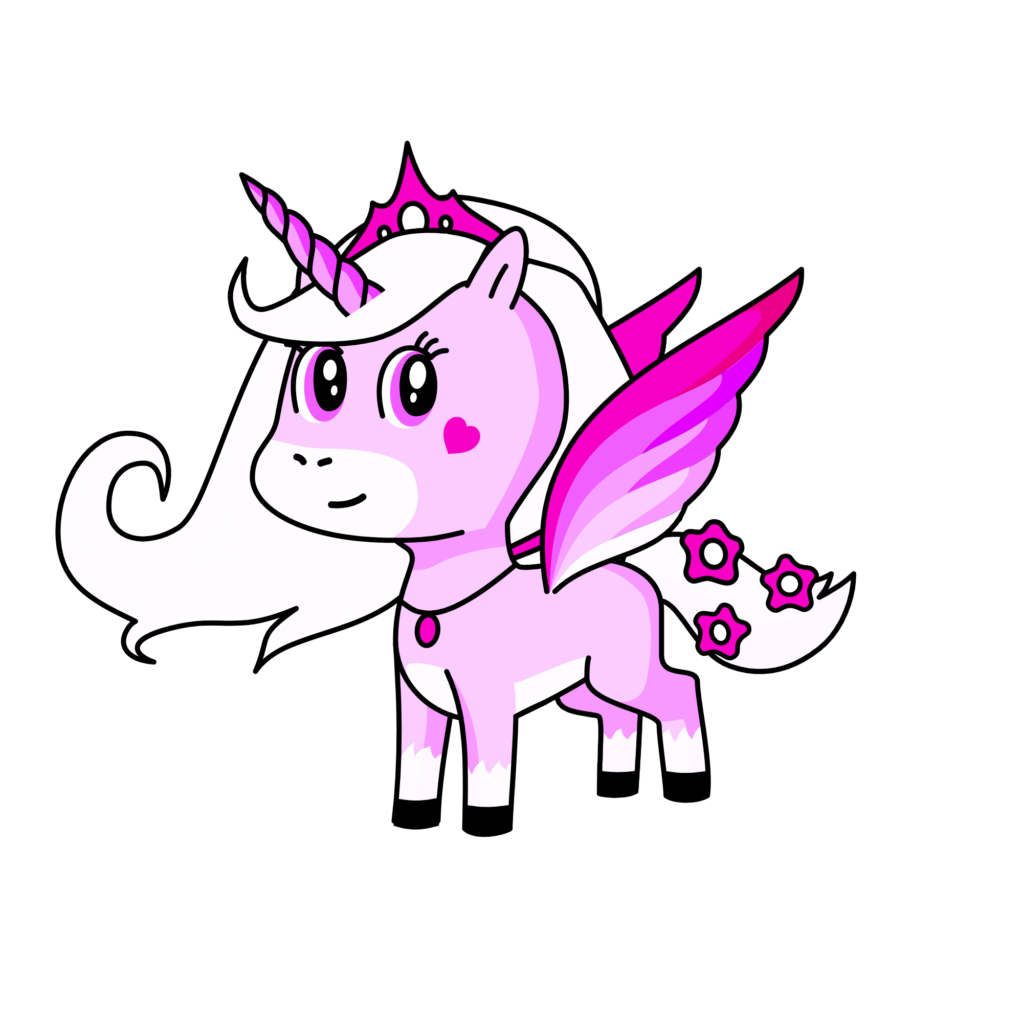 Pink-Naturity, the unicorn