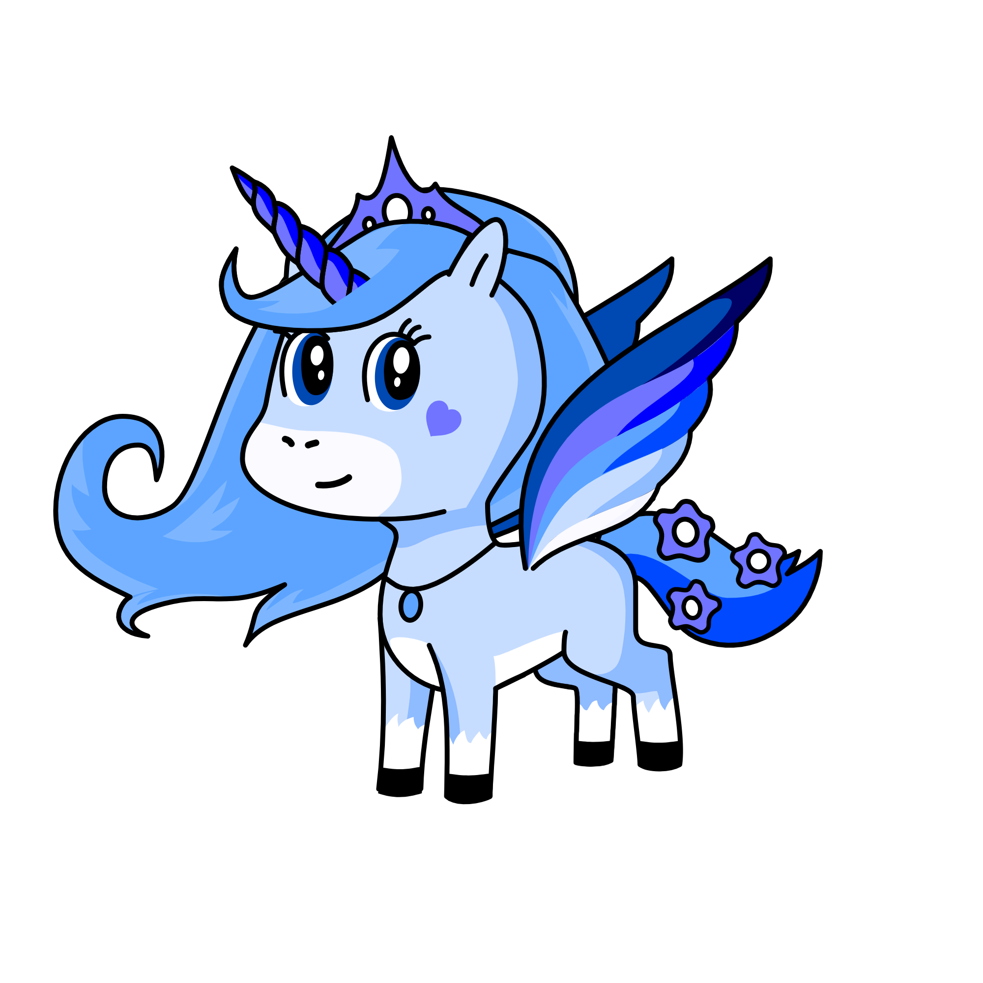 Blue-Naturity, the unicorn