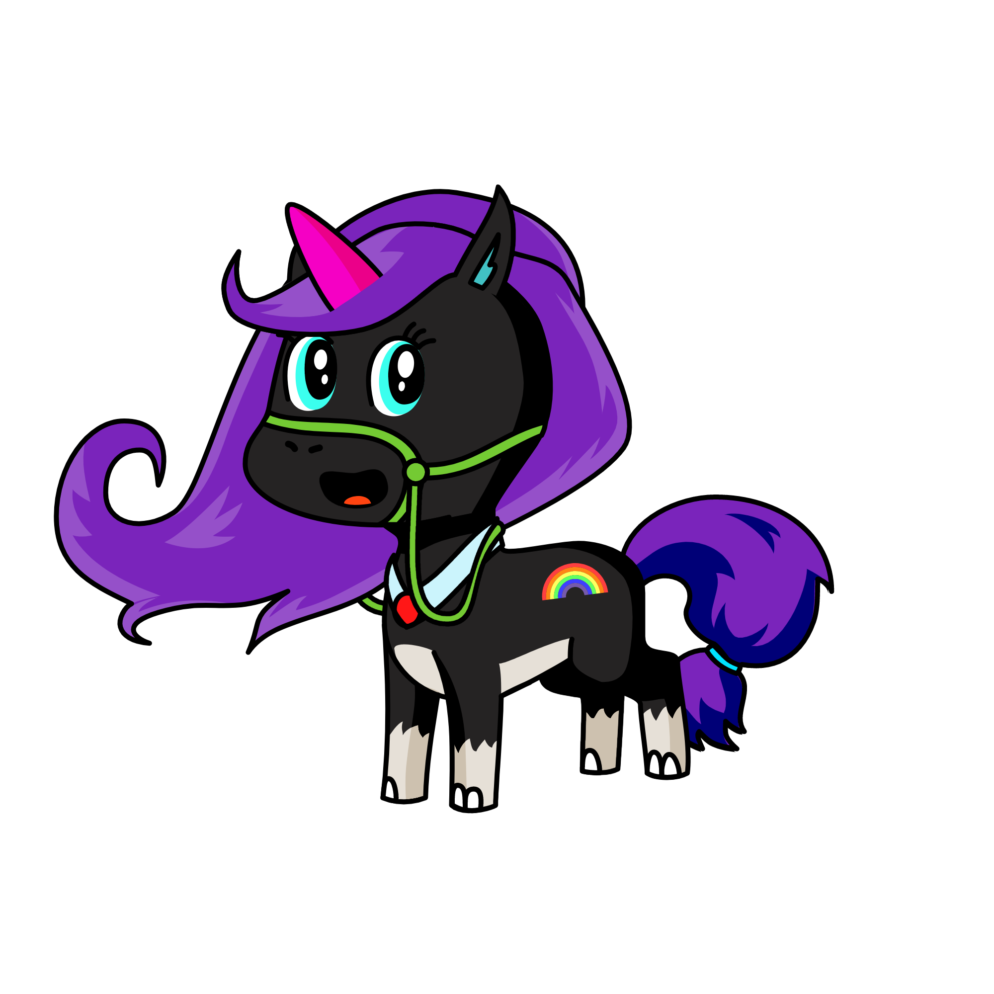 Meow, the unicorn